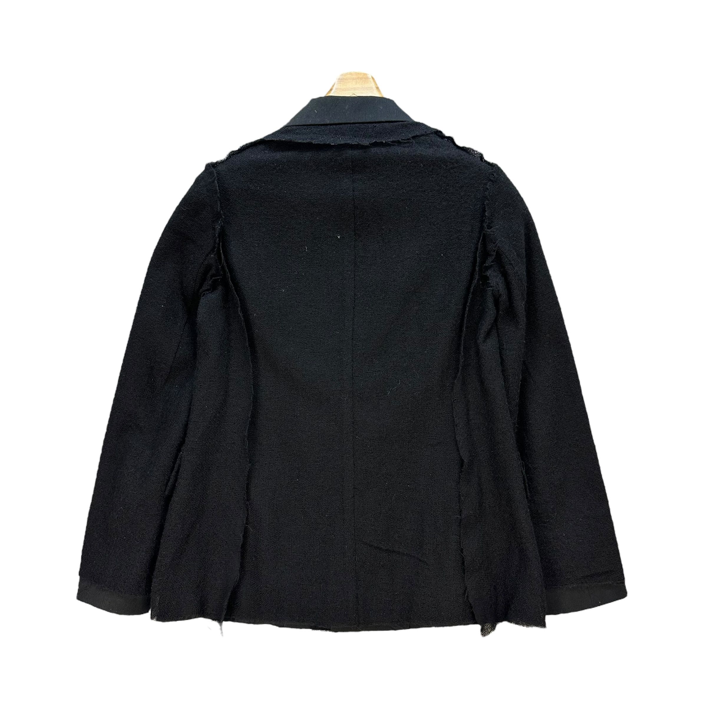 Yohji Yamamoto AW04 YOHJI YAMAMOTO Raw-Edge Deconstructed Jacket #A80-1942 Size S / US 4 / IT 40 - 20 Thumbnail