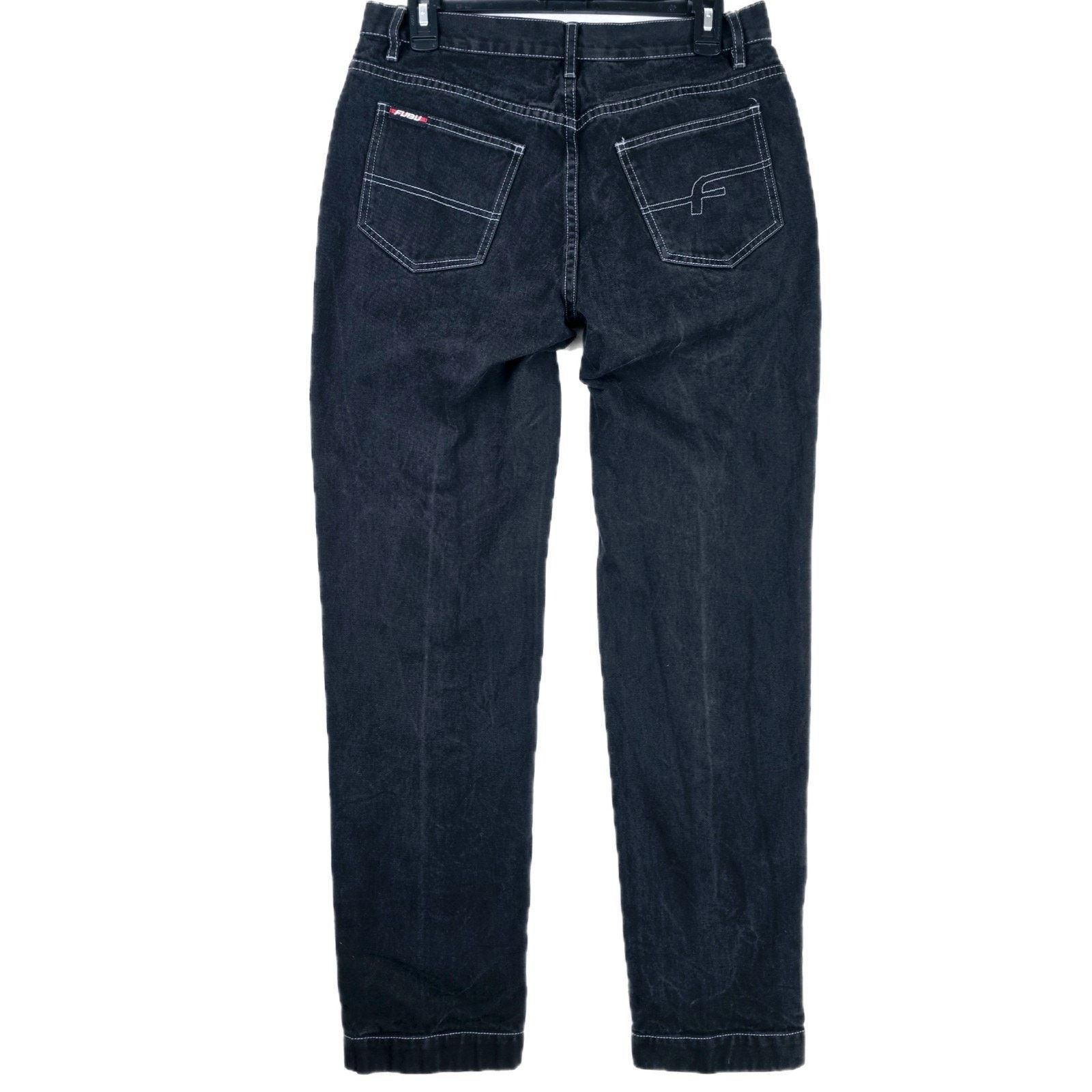 Fubu Vtg Fubu Women's Jeans Size 11/12 Black Denim 30x31 Y2K Size 34" / US 12 / IT 48 - 1 Thumbnail
