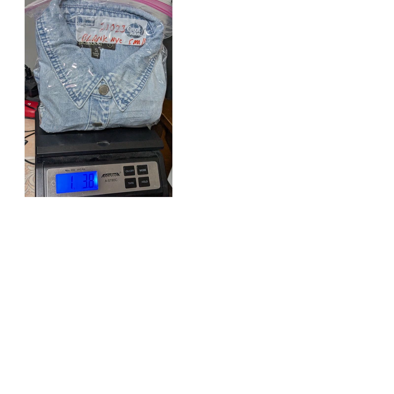 Vintage BLANKNYC Shacket Denim Snap Ruched Back Shirt Jacket Women Small Blue Size S / US 4 / IT 40 - 11 Thumbnail