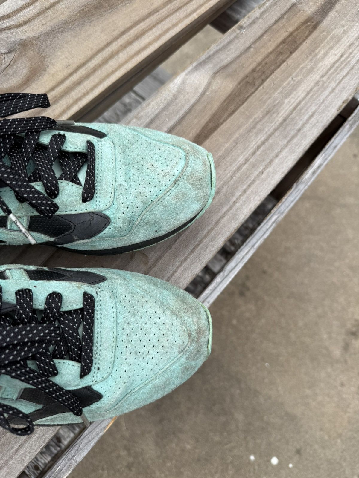 Asics × Kith ASICS Gel-Saga Diamond Supply Co Ronnie Fieg Aqua Blue Black Size US 10 / EU 43 - 11 Thumbnail