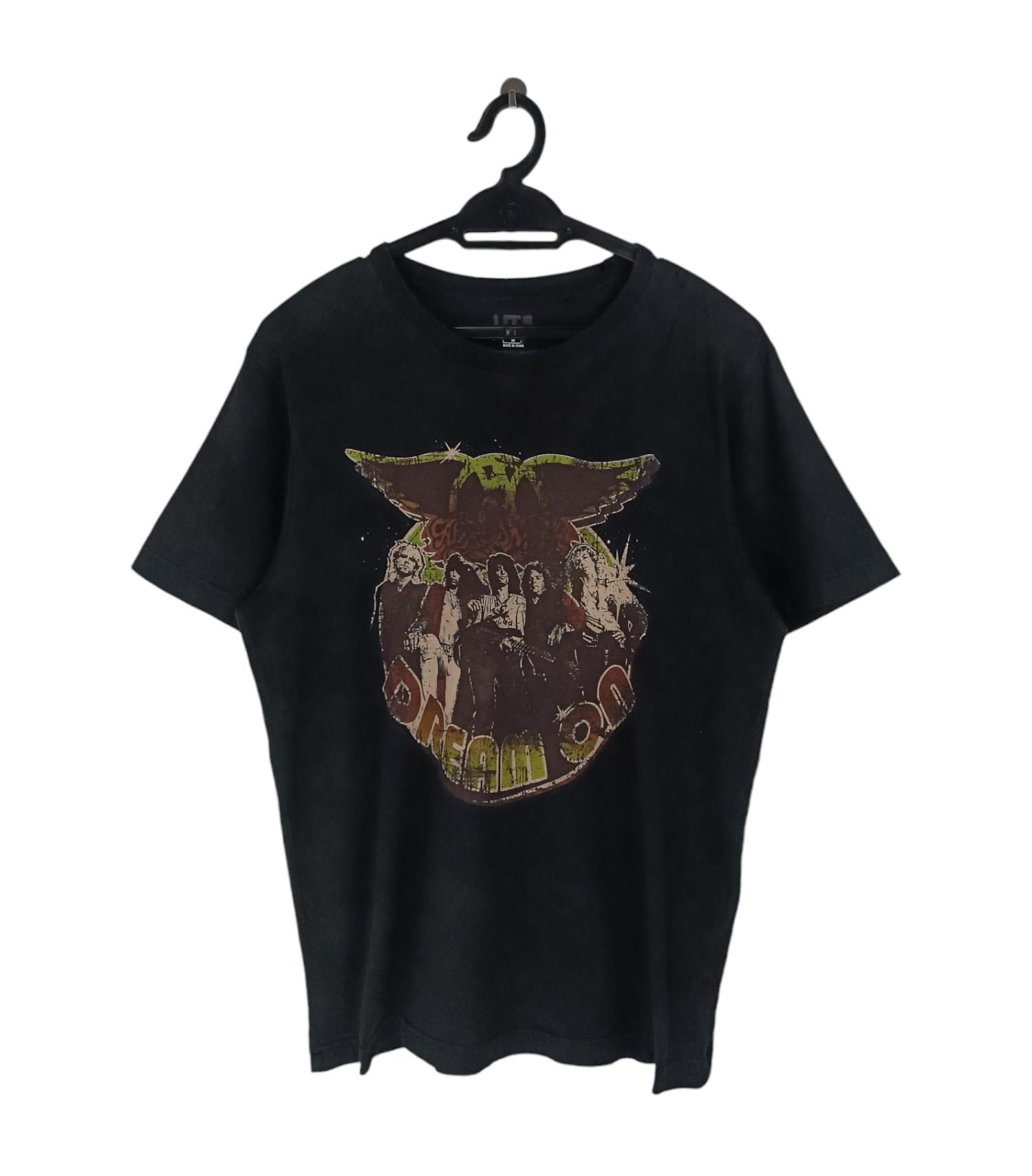Band Tees THRASHED FADED VINTAGE AEROSMITH DREAM ON kiss bon jovi gnr Size US M / EU 48-50 / 2 - 1 Thumbnail