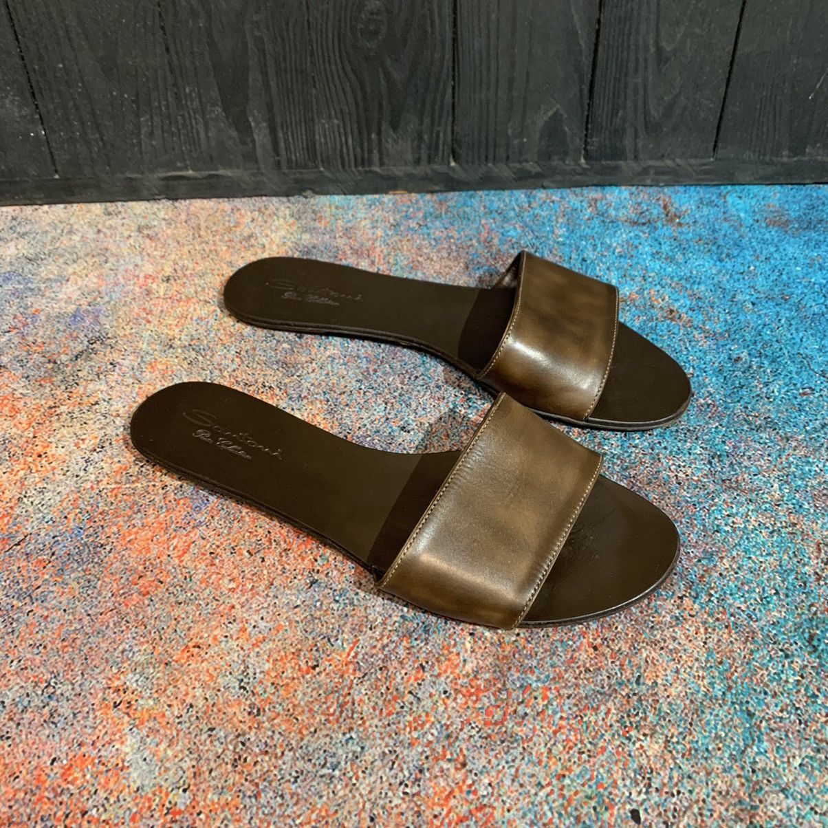 Santoni Women’s Santoni Leather Slippers size 38.5 Size US 8.5 / IT 38.5 - 2 Thumbnail
