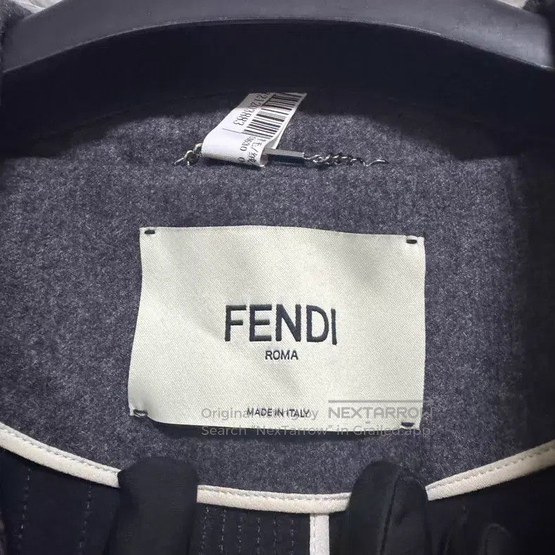 Fendi Fendi Gray Cashmere Bubble Sleeve Showpiece Coat Size XS / US 0-2 / IT 36-38 - 3 Thumbnail