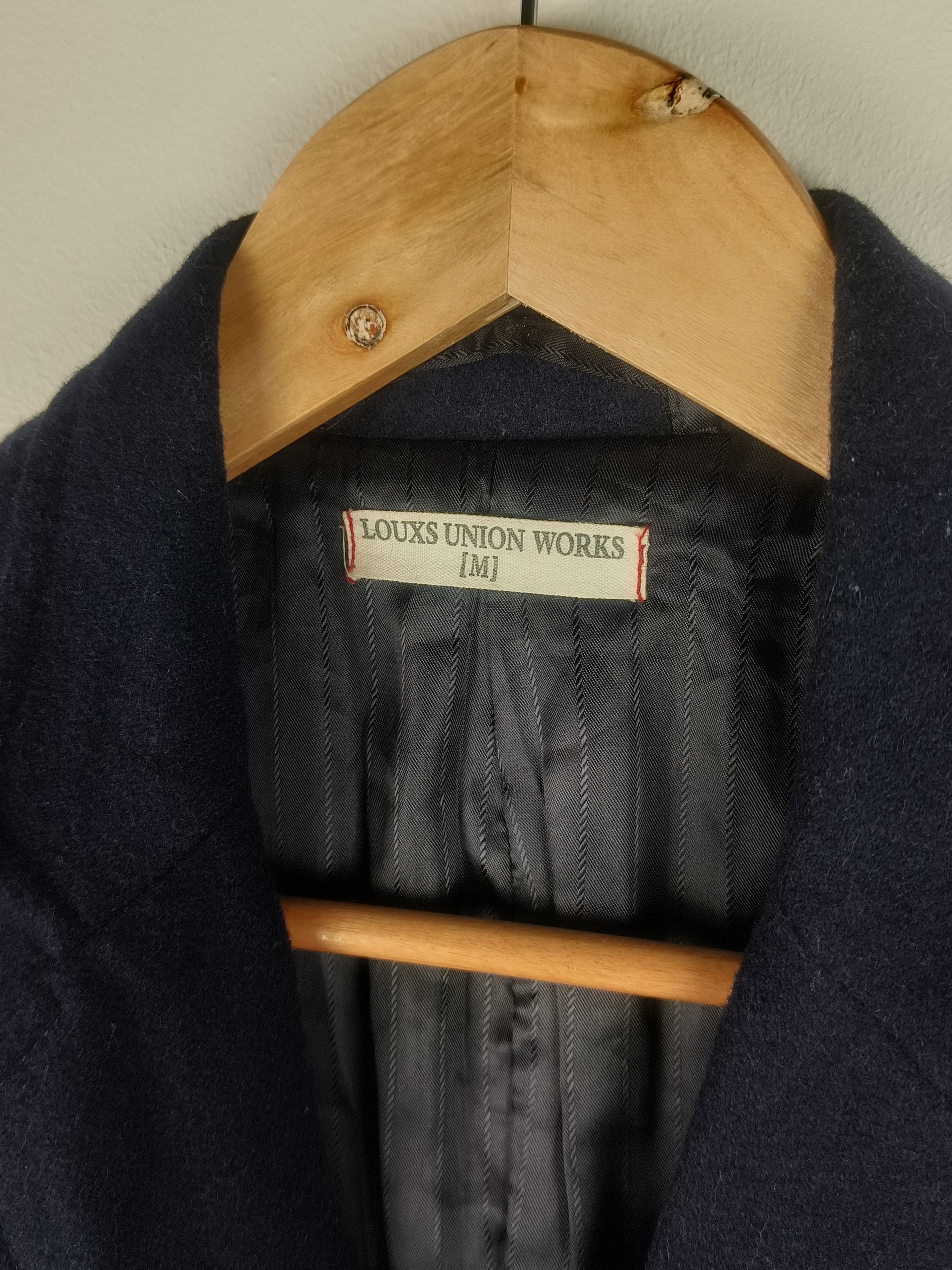 Japanese Brand Louxs Union Works Wool Overcoat Size US M / EU 48-50 / 2 - 2 Thumbnail