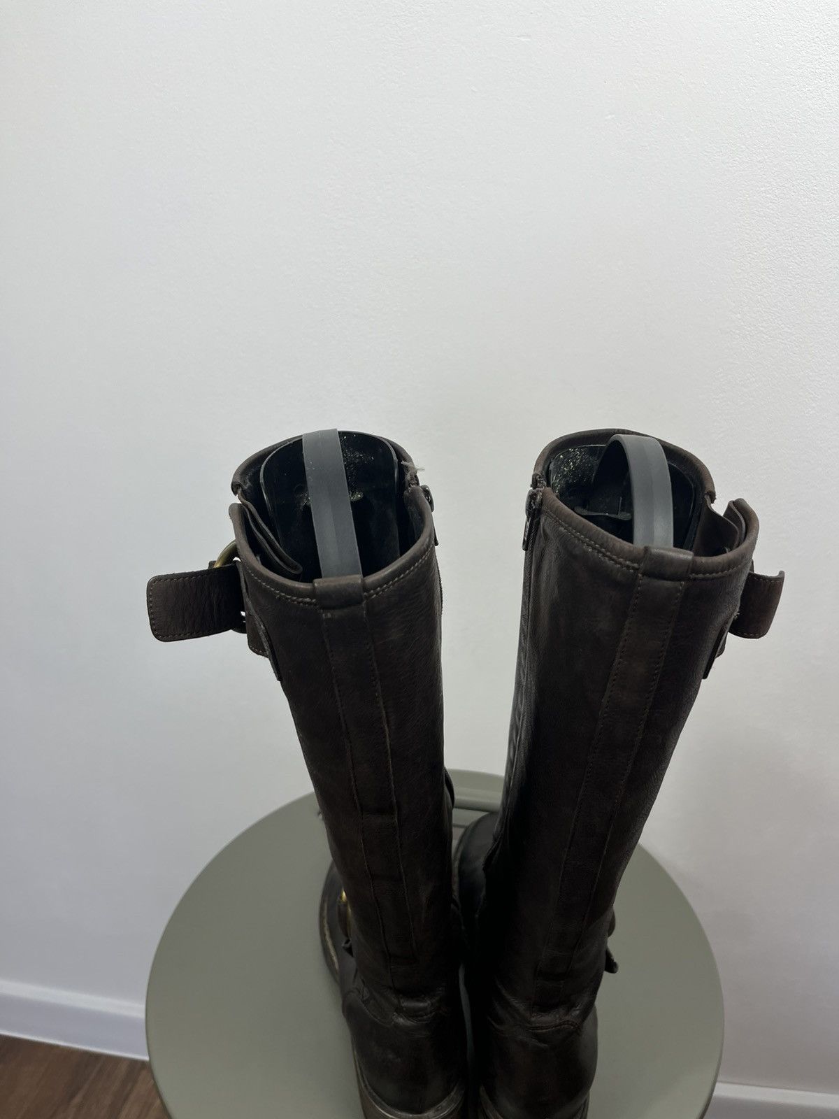 Other Women’s Brown Leather Knee High Boots Ring Strap Riding 37 Size US 6 / IT 36 - 11 Thumbnail