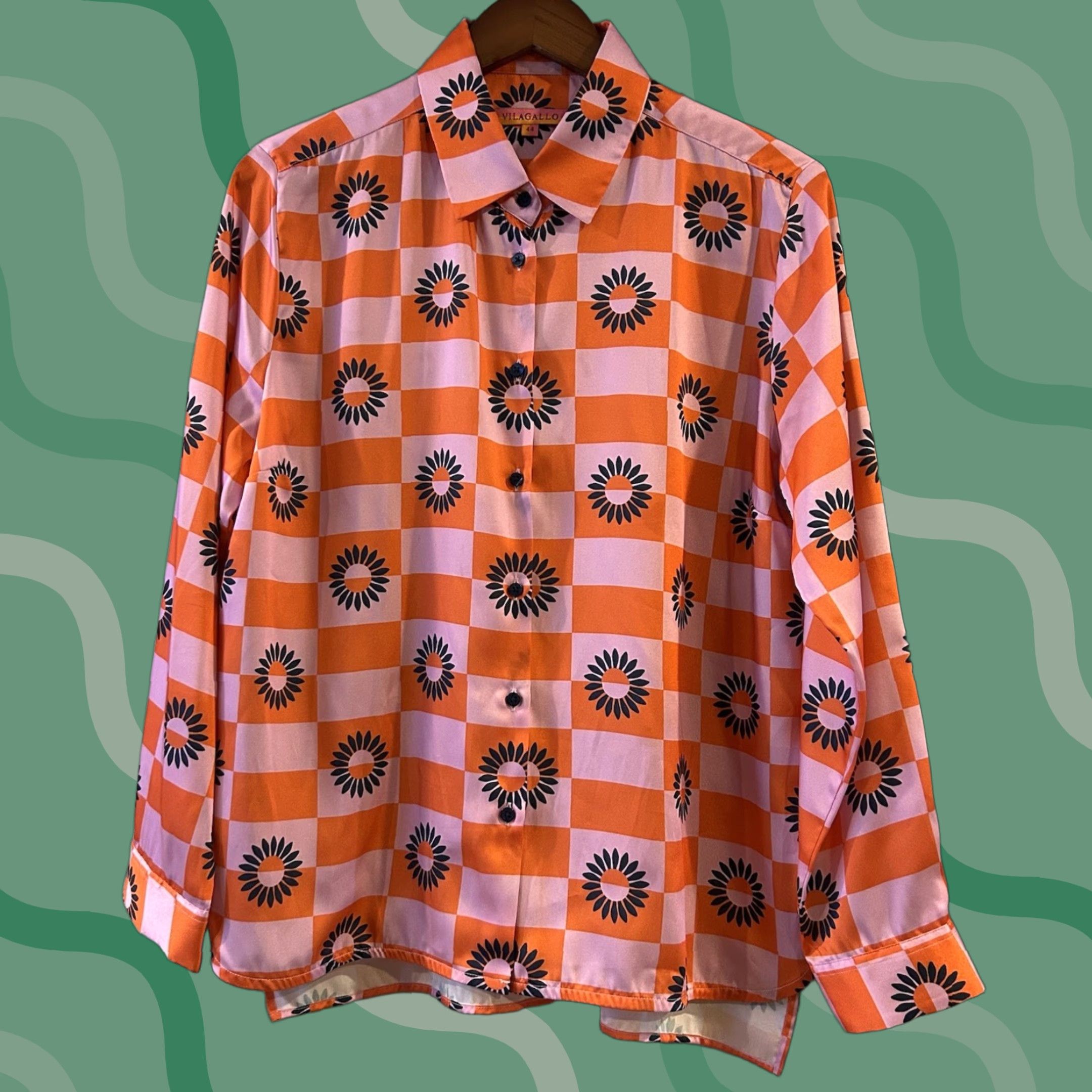 Etro Vilagallo Womens Blouse Long Sleeve Button Up Collared Floral Retro Multicolor 44 Size Regular Women Shirt Casual Spring Summer Adult Womens Size M / US 6-8 / IT 42-44 - 1 Thumbnail