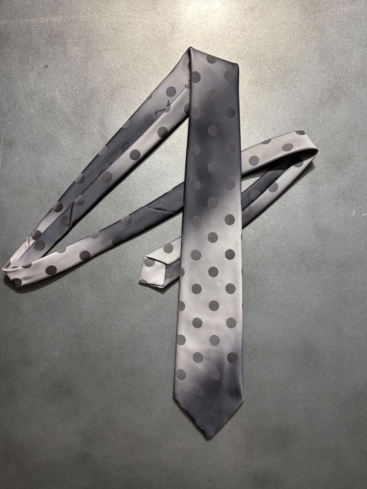 Vintage 1970s Vintage Polka Dot Necktie Gradient Ombre Polyester Tie Size ONE SIZE - 7 Thumbnail