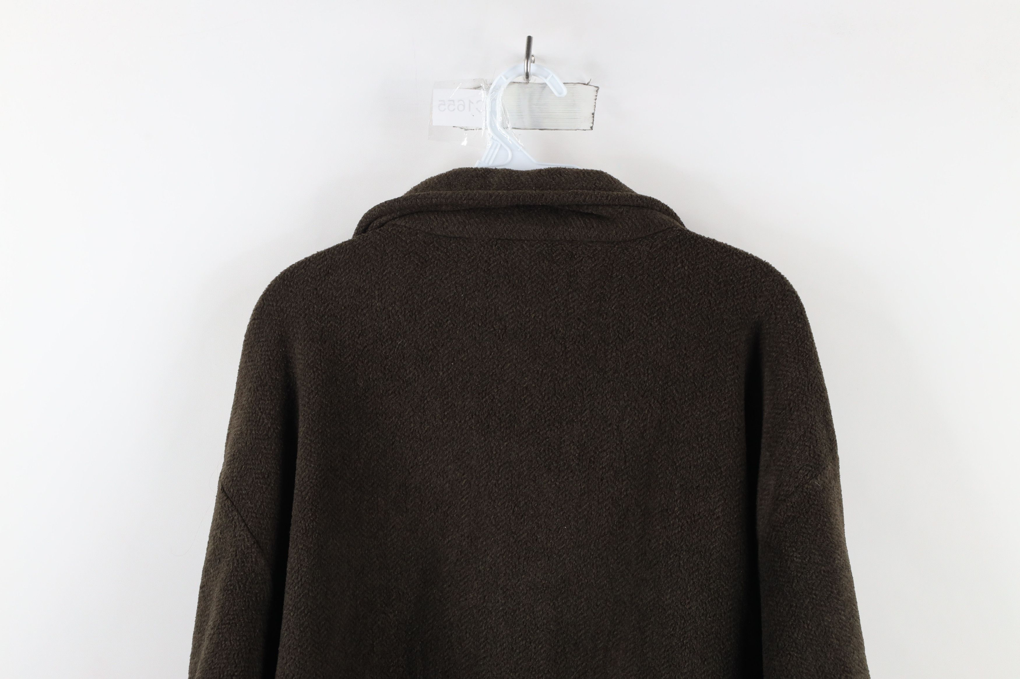 Vintage Vintage Fit Herringbone Fleece Half Zip Pullover Sweater Size US L / EU 52-54 / 3 - 7 Thumbnail