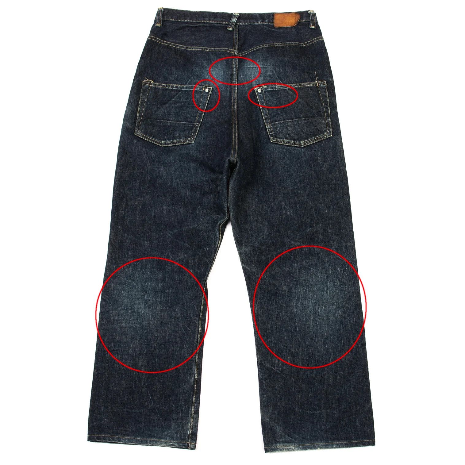 Ganryu Camouflage Pocket Straight Denim Pants in Indigo S Size US 30 / EU 46 - 12 Thumbnail