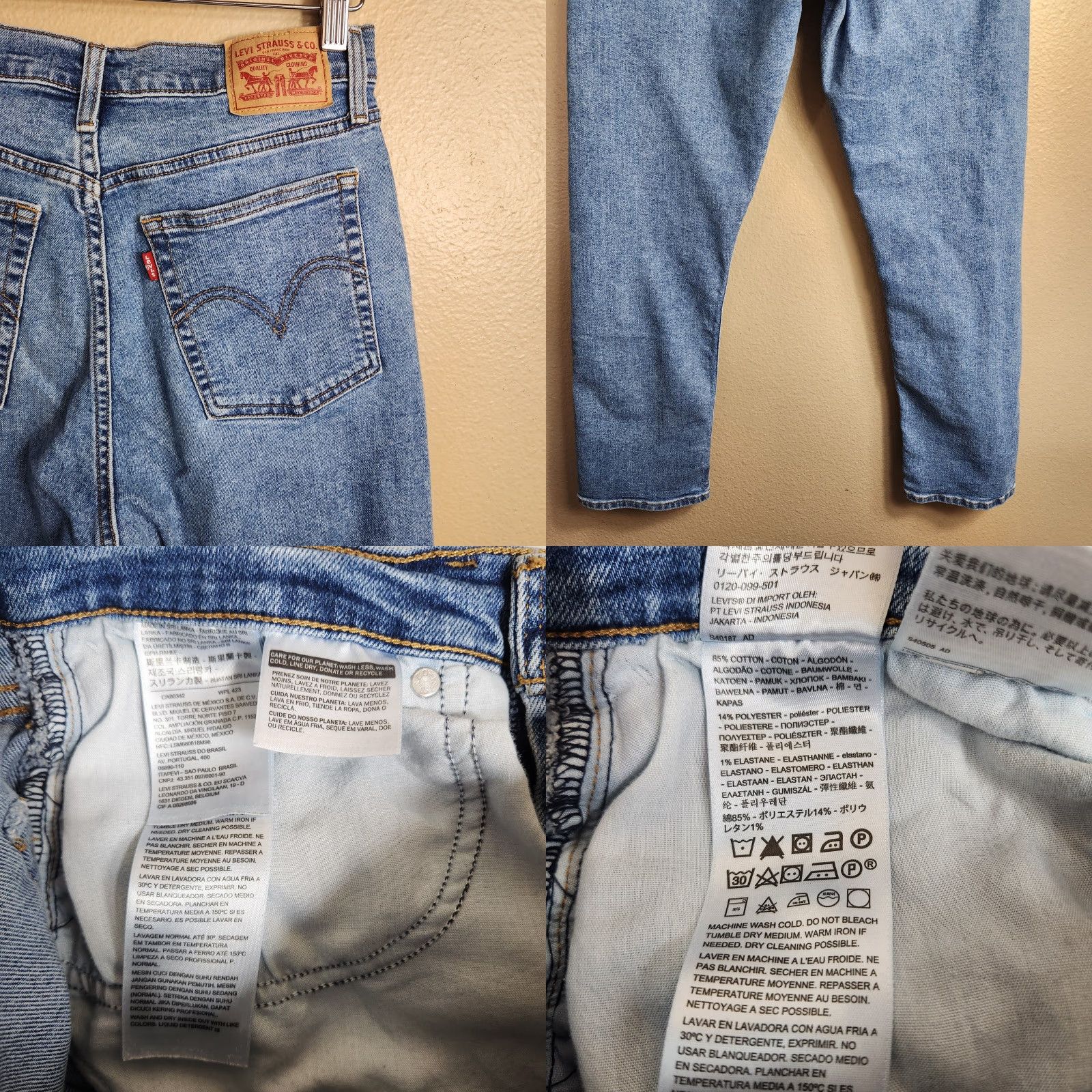 Levi's Levi's Wedgie Fit Jeans |31x28| Button Fly Straight Denim Blue 90s Womens Levis Size 24" / US 00 / IT 34 - 8 Thumbnail