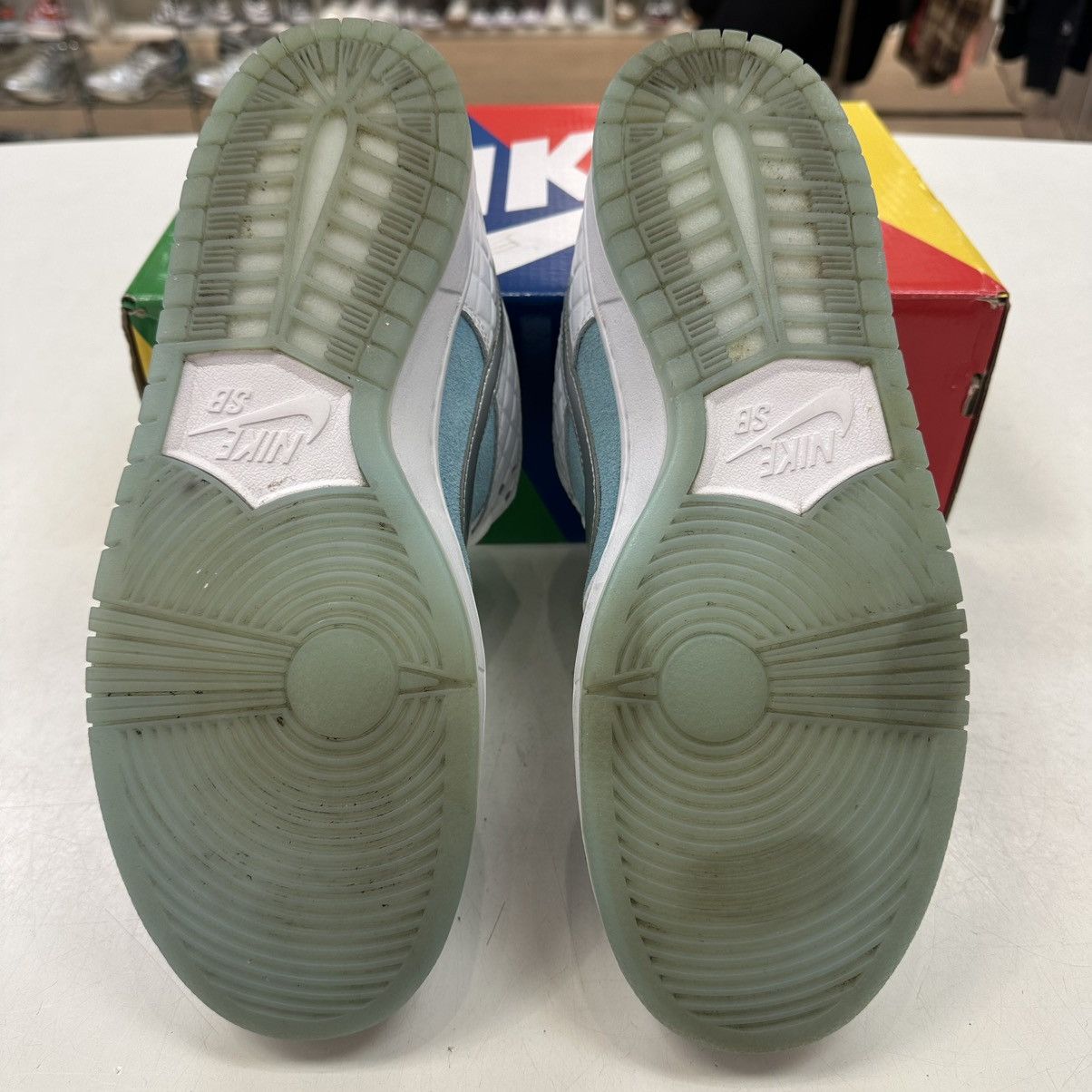 Nike Size 10.5 - Nike FTC x Dunk SB Low Lagoon Pulse DH7687-400 Size US 10.5 / EU 43-44 - 5 Thumbnail
