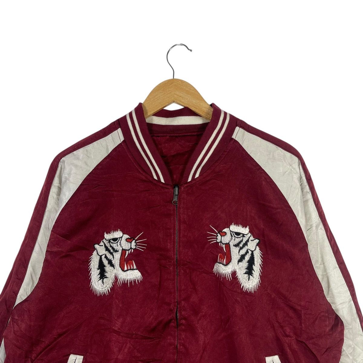 Japanese Brand Vintage Japanese Sukajan Souvenir Jacket Tiger Embroidery Size US M / EU 48-50 / 2 - 2 Thumbnail