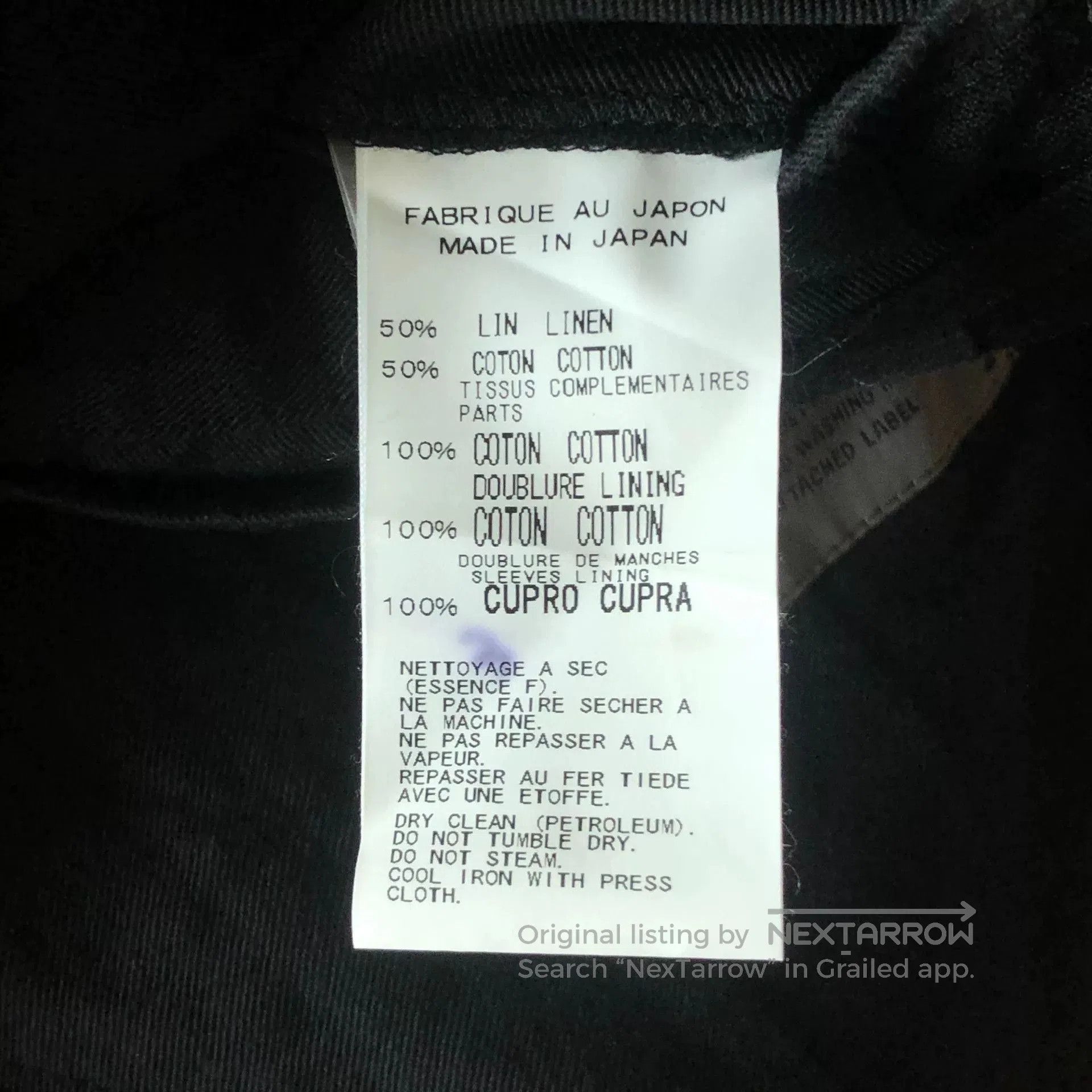 Yohji Yamamoto Yohji Yamamoto Black Suit Jacket for Men. Size US S / EU 44-46 / 1 - 8 Thumbnail