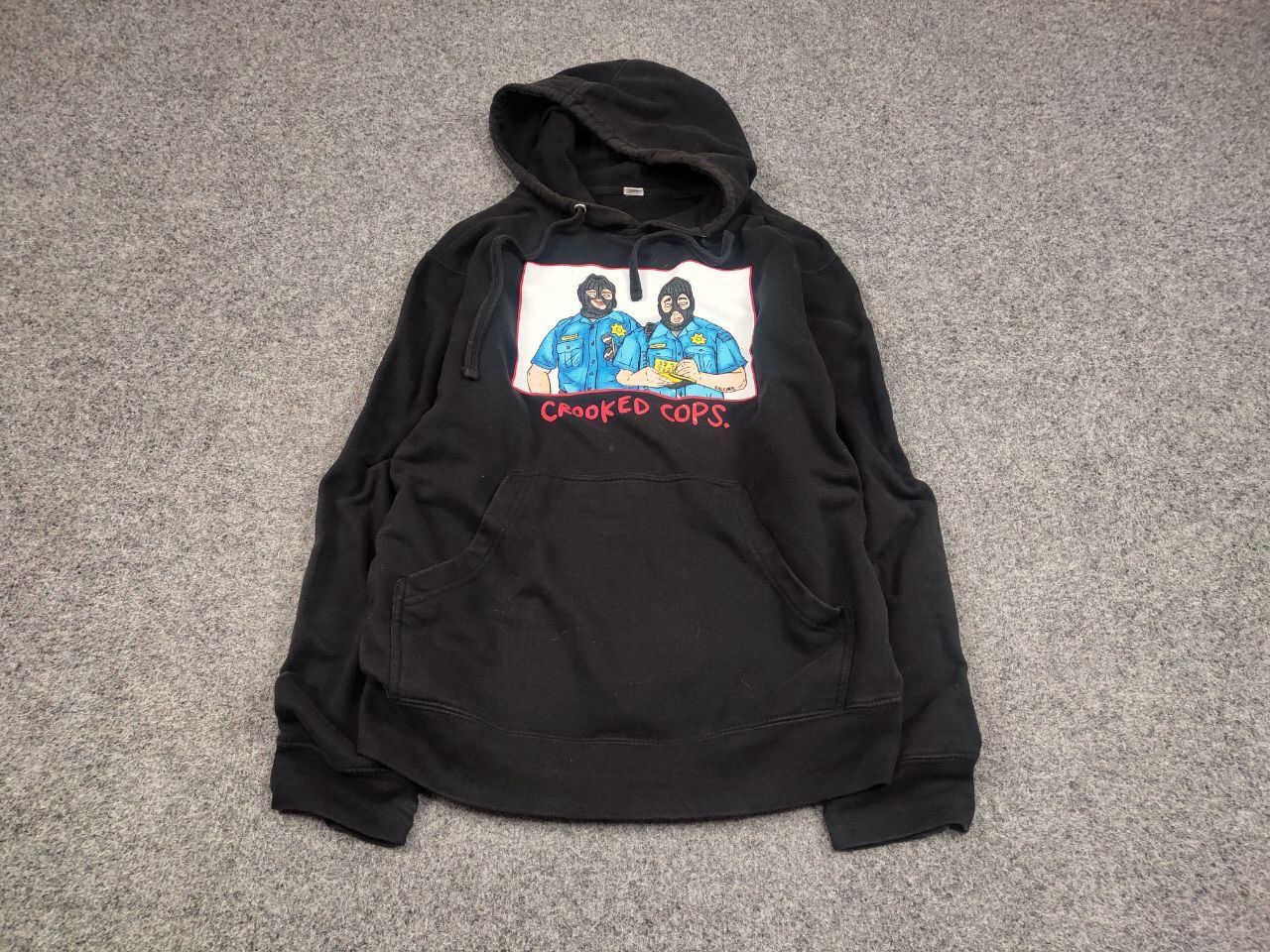 Japanese Brand Blue Tomato Salem Crooked Cops Logo Black Hoodie Size US S / EU 44-46 / 1 - 2 Thumbnail