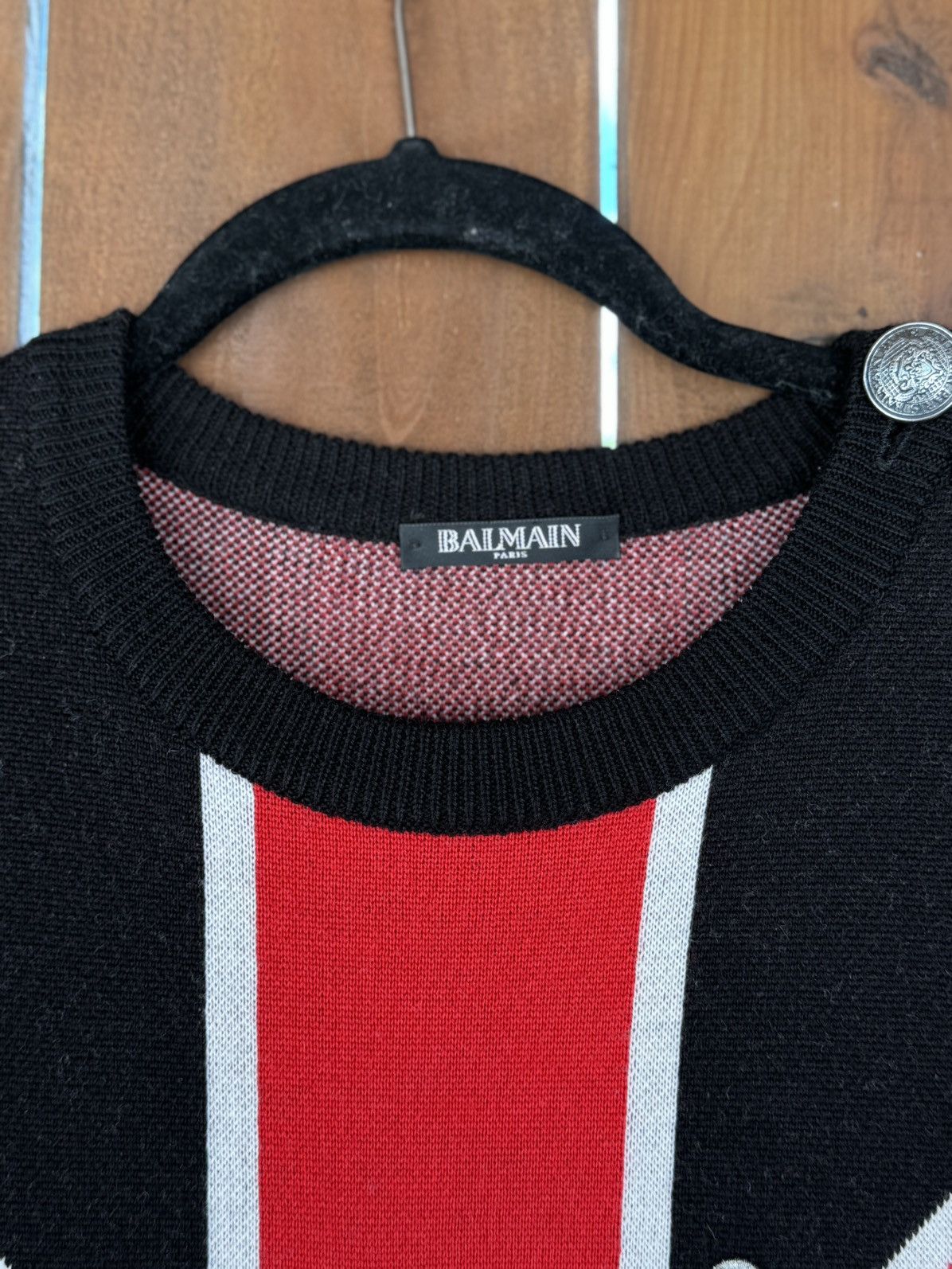 Balmain BALMAIN WOOL SWEATER LIMITED RARE SIZE MEDIUM Size US M / EU 48-50 / 2 - 4 Thumbnail