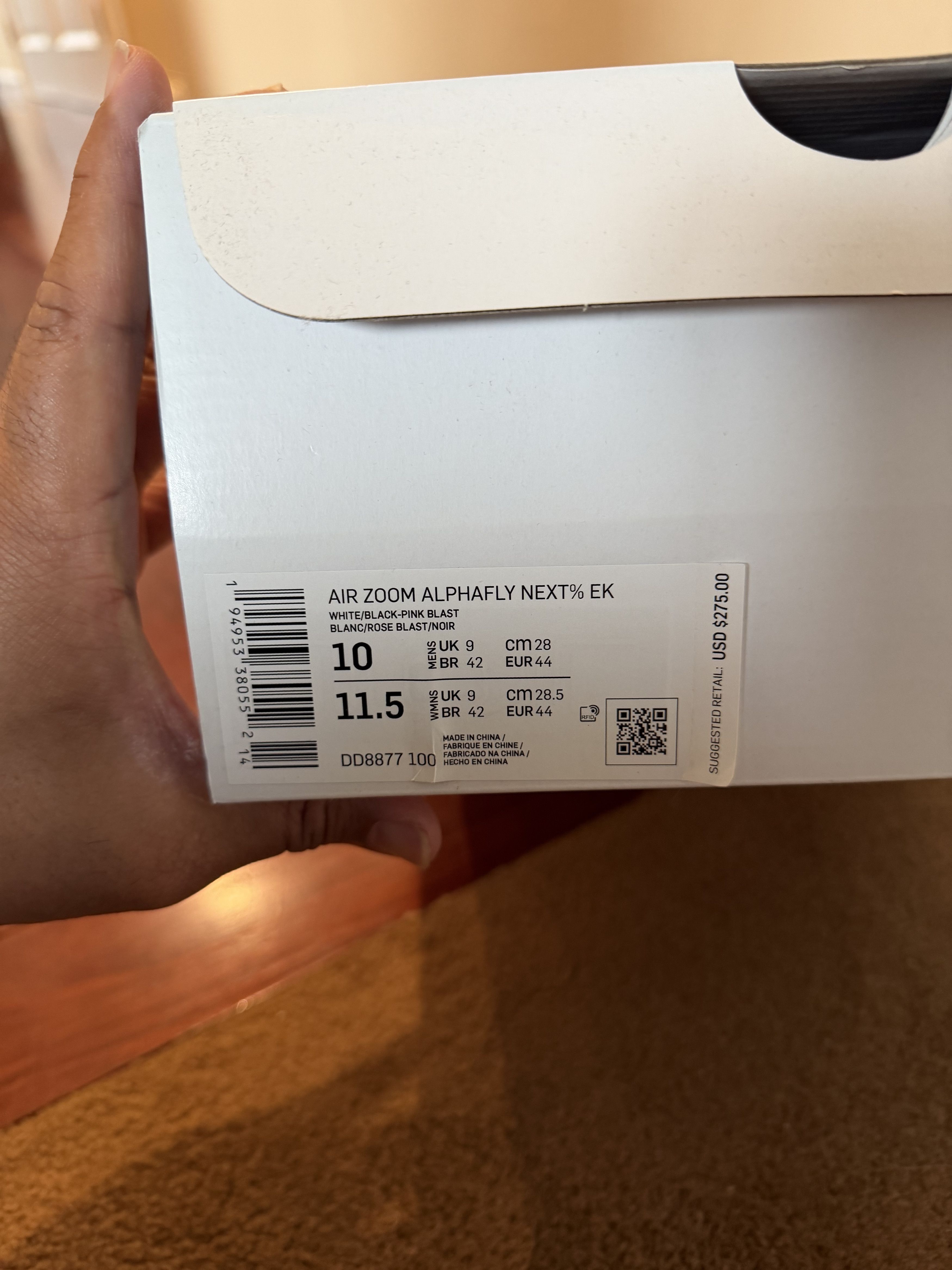 Nike Nike Air Zoom Alphafly Next% 01:59:40 EK Size US 10 / EU 43 - 7 Thumbnail