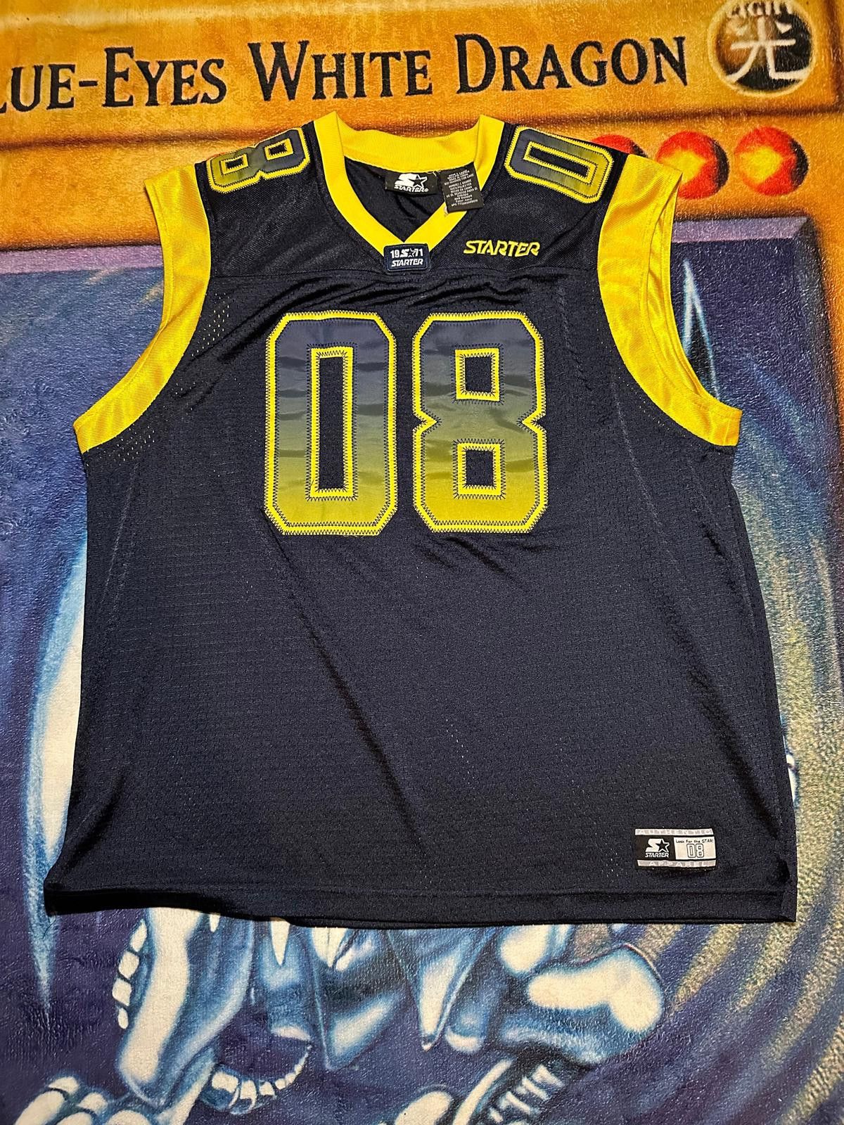 Starter Starter Black and Yellow Basketball Jersey Size ONE SIZE - 2 Thumbnail