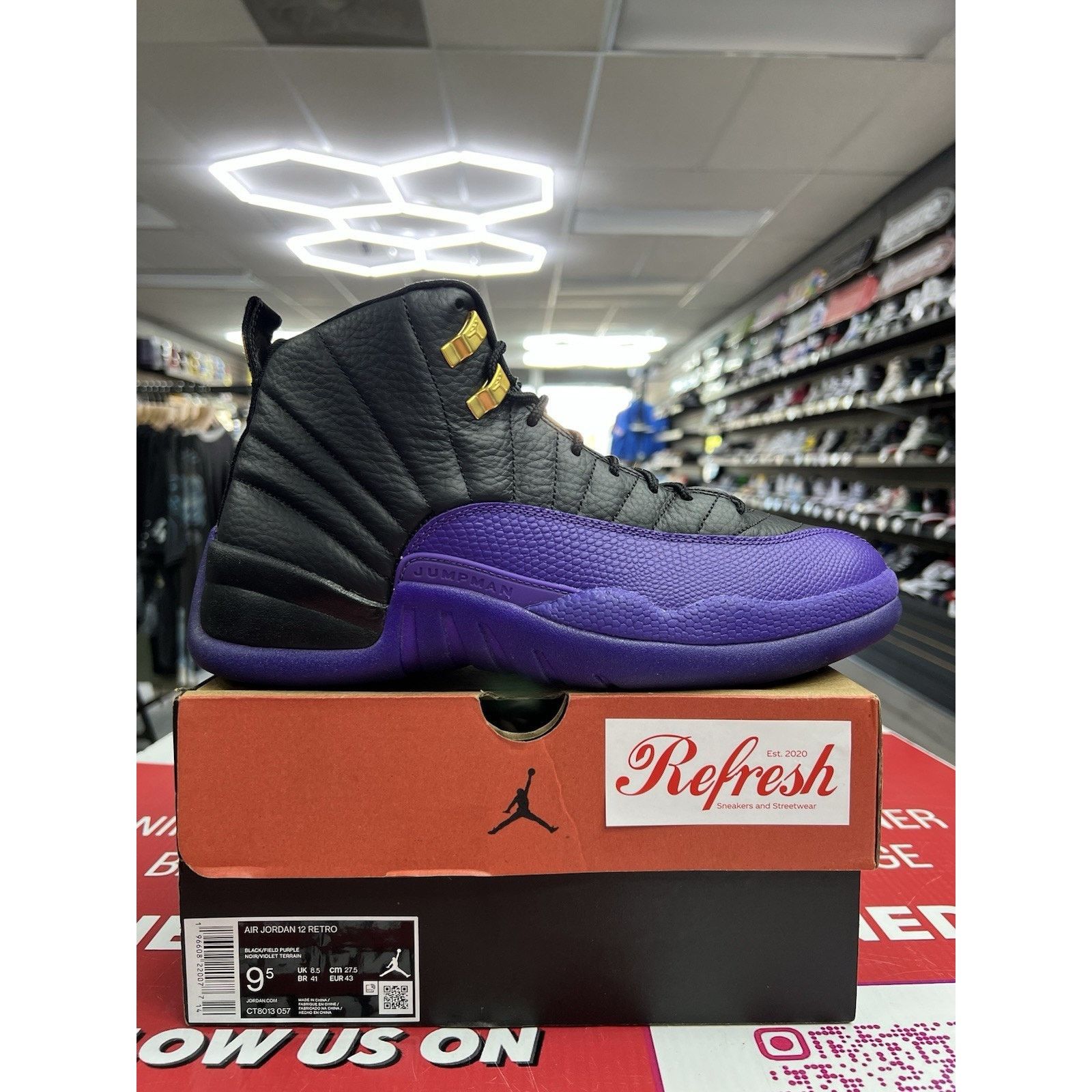 Jordan Brand Air Jordan 12 Field Purple Size 9.5 CT8013 057 Size US 9.5 / EU 42-43 - 1 Thumbnail