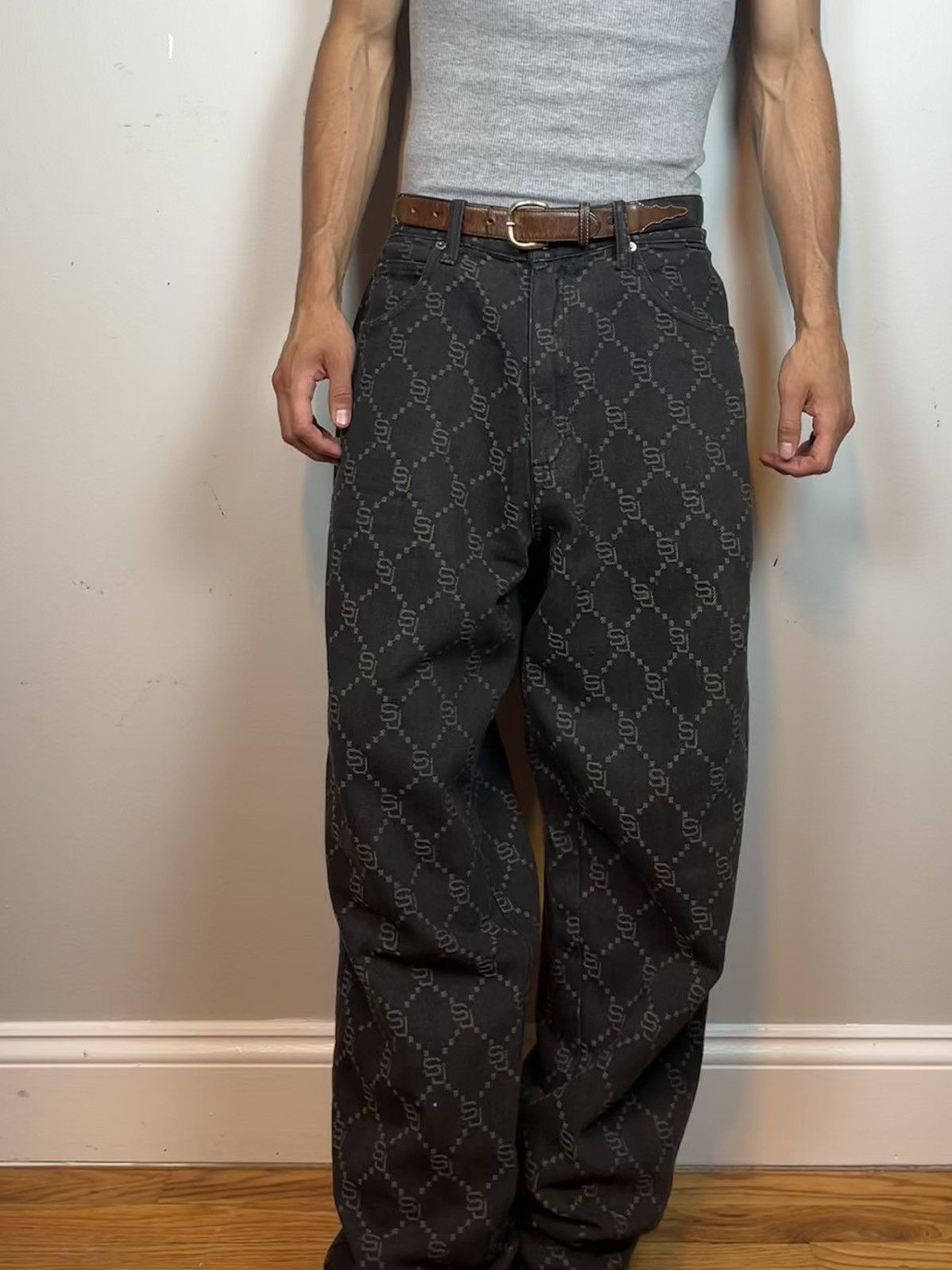Japanese Brand Sean John Gucci Monogram denim Size US 32 / EU 48 - 10 Thumbnail