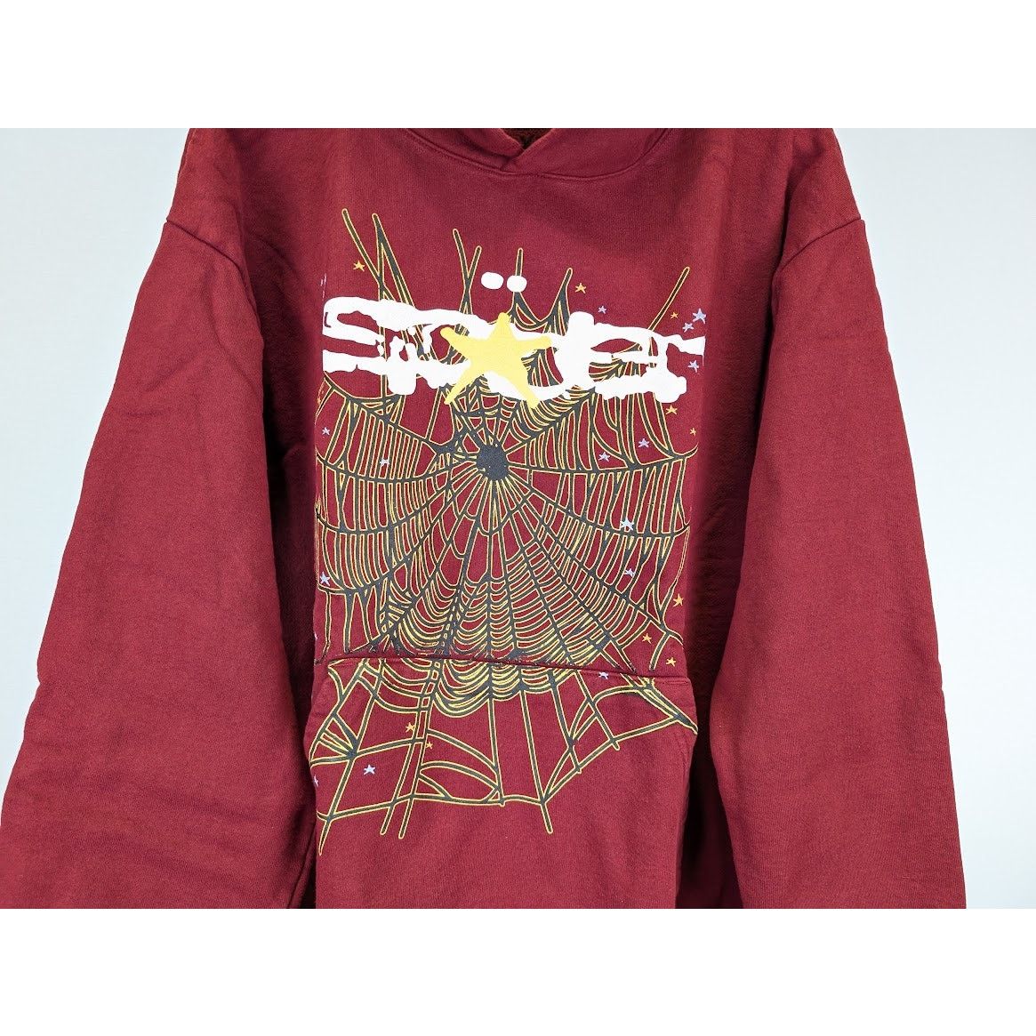 Sp5der o1rshd1 SP5DER Logo Hoodie in Maroon Size US XL / EU 56 / 4 - 6 Thumbnail
