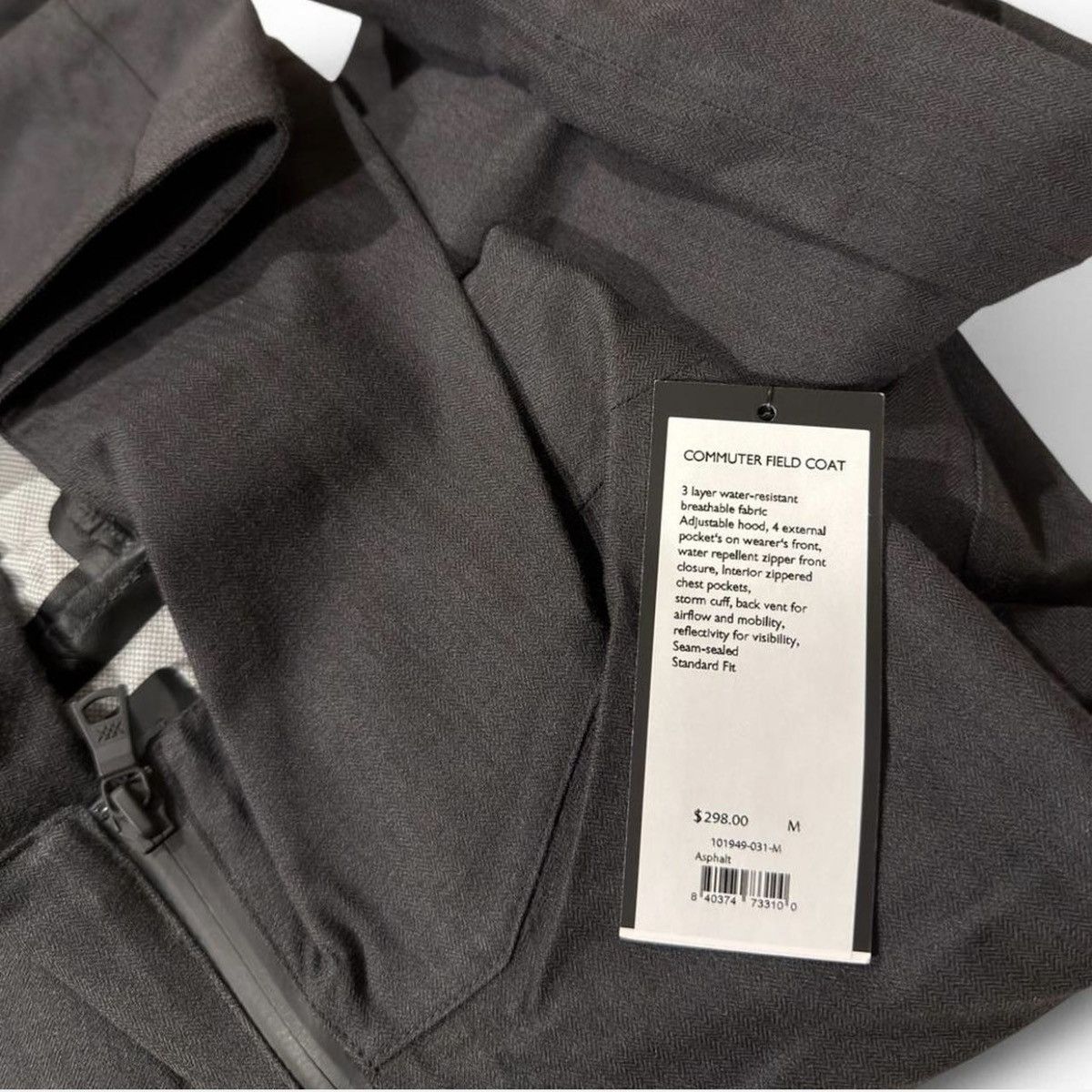 Rhone NWT Men’s Commuter Field Coat in Asphalt Gray Size Medium Size US M / EU 48-50 / 2 - 8 Thumbnail