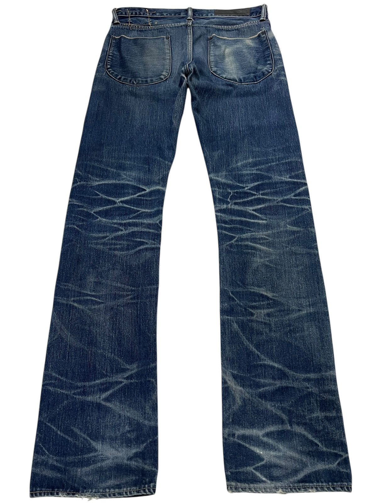 Japanese Brand Vintage Kuro Graphite Distressed Selvedge Jean Japan Size US 30 / EU 46 - 3 Thumbnail