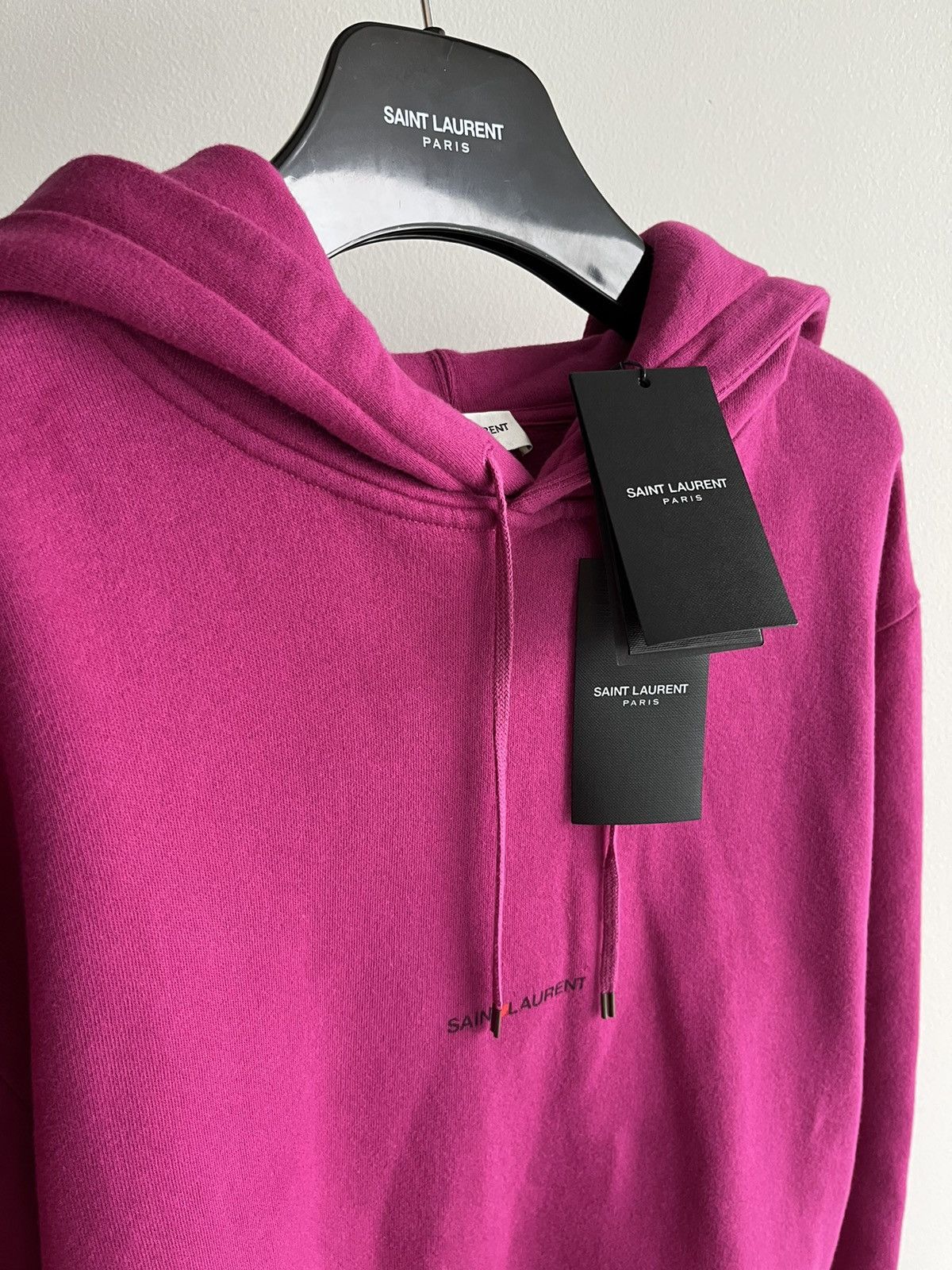 Hedi Slimane × Saint Laurent Paris × Yves Saint Laurent Rare Brand New Rive Gauche Saint Laurent Logo Hoodie Runway Size US XL / EU 56 / 4 - 15 Thumbnail