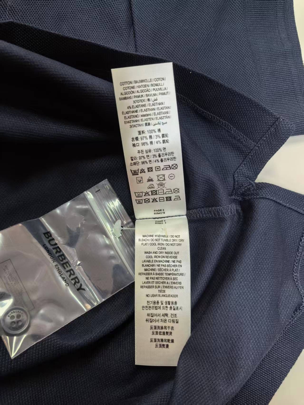 Burberry NWT Polo Shirt Coal Blue XL Burberry Size US XL / EU 56 / 4 - 11 Thumbnail