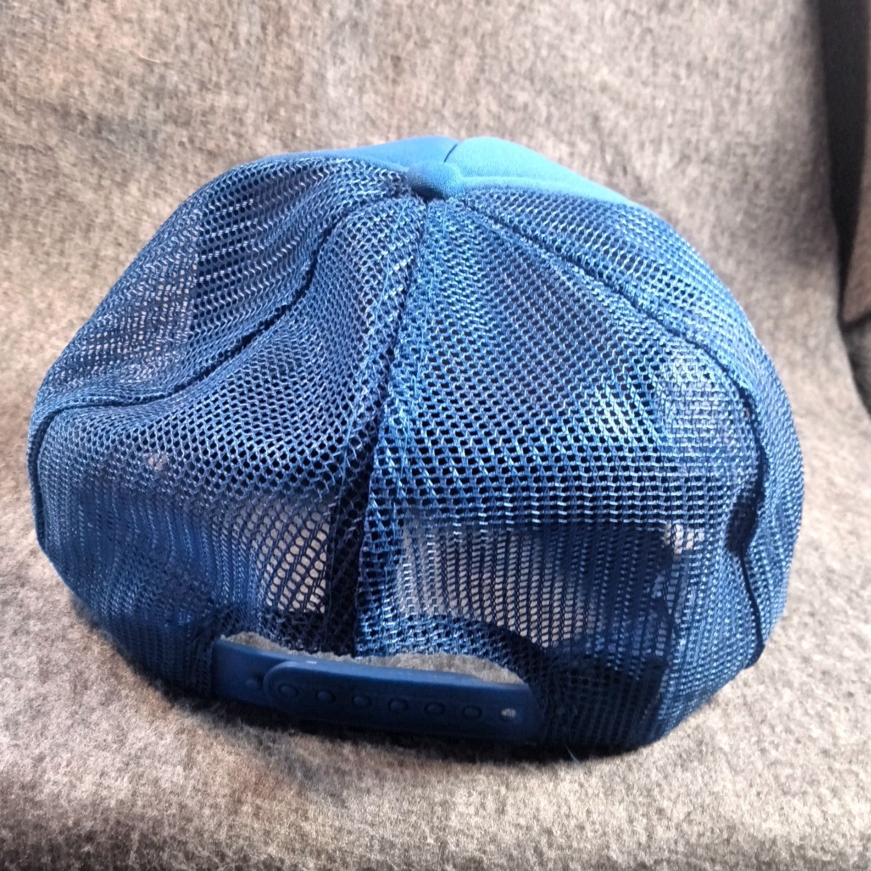 Vintage Fishing Hat Cap Snap Back Adjustable Adult Blue Fish Lake Outdoor Camp Sportsmen Size ONE SIZE - 6 Thumbnail