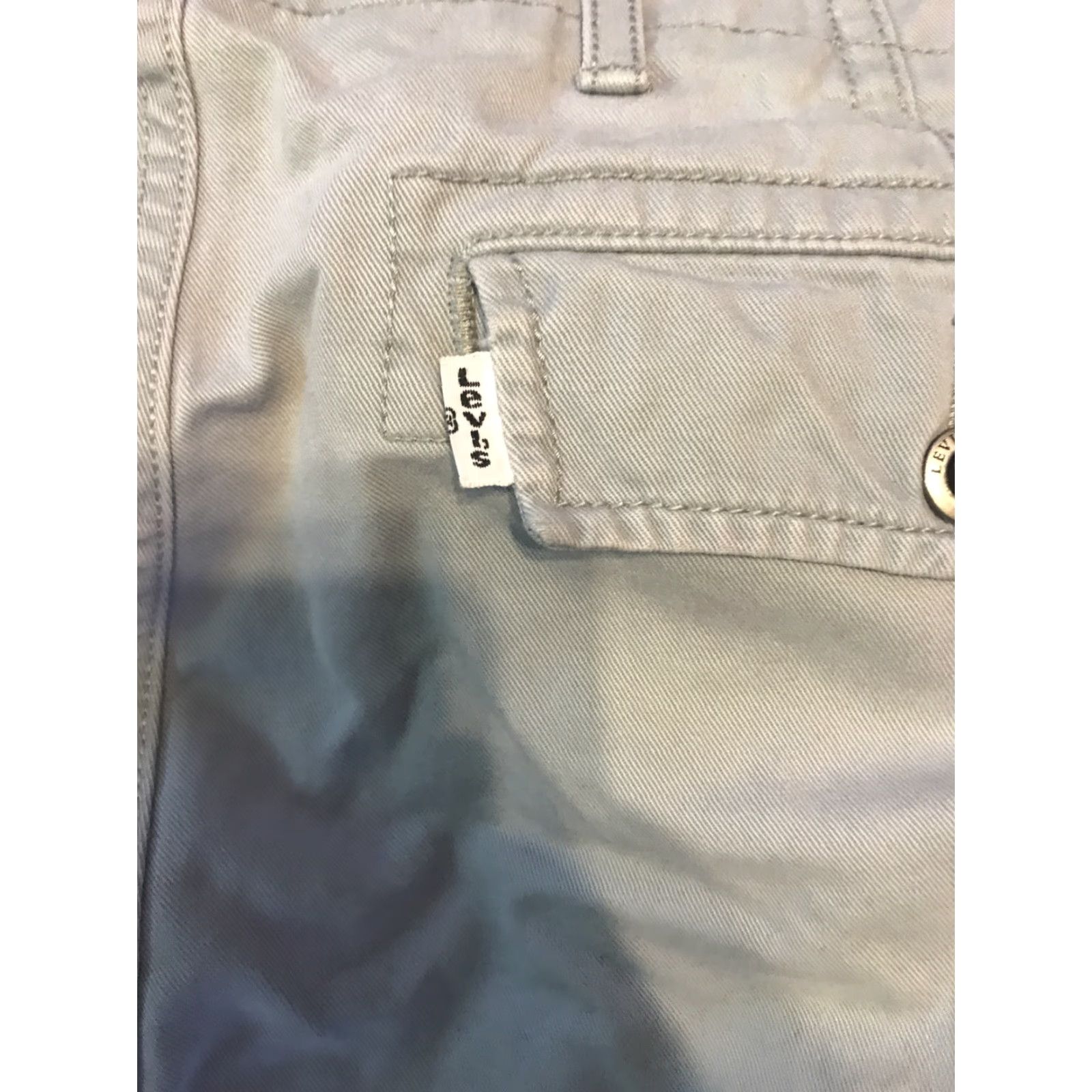 Levi's Levi's Cargo Shorts Men's Gray 34 Cargo Pocket Regular Cotton Flat Front Size 34 Outdoor Casual Vintage No Size US 34 / EU 50 - 3 Thumbnail