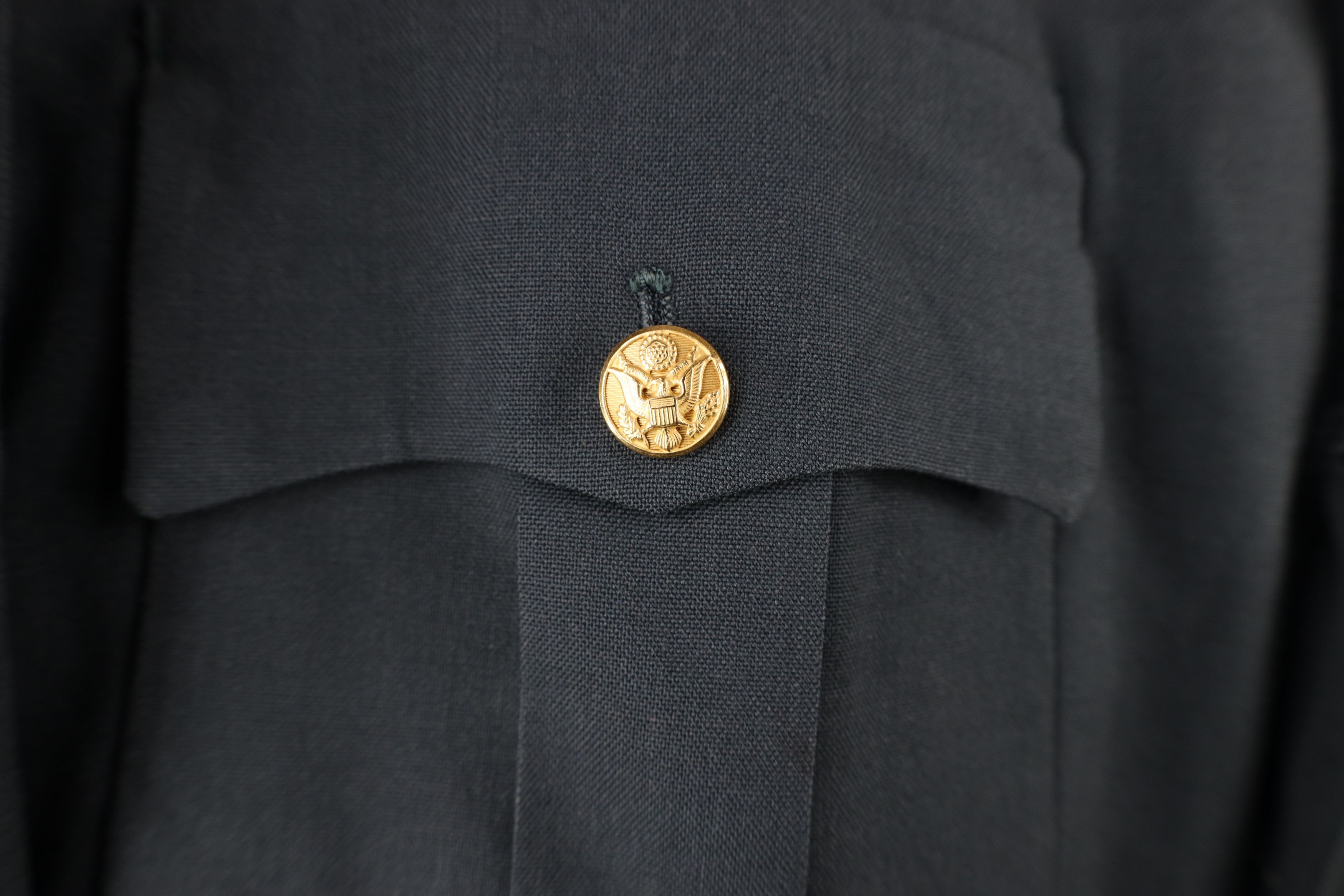 Vintage Vintage 60s Vietnam War Lined Wool Officer Jacket Green USA Size US XL / EU 56 / 4 - 7 Thumbnail