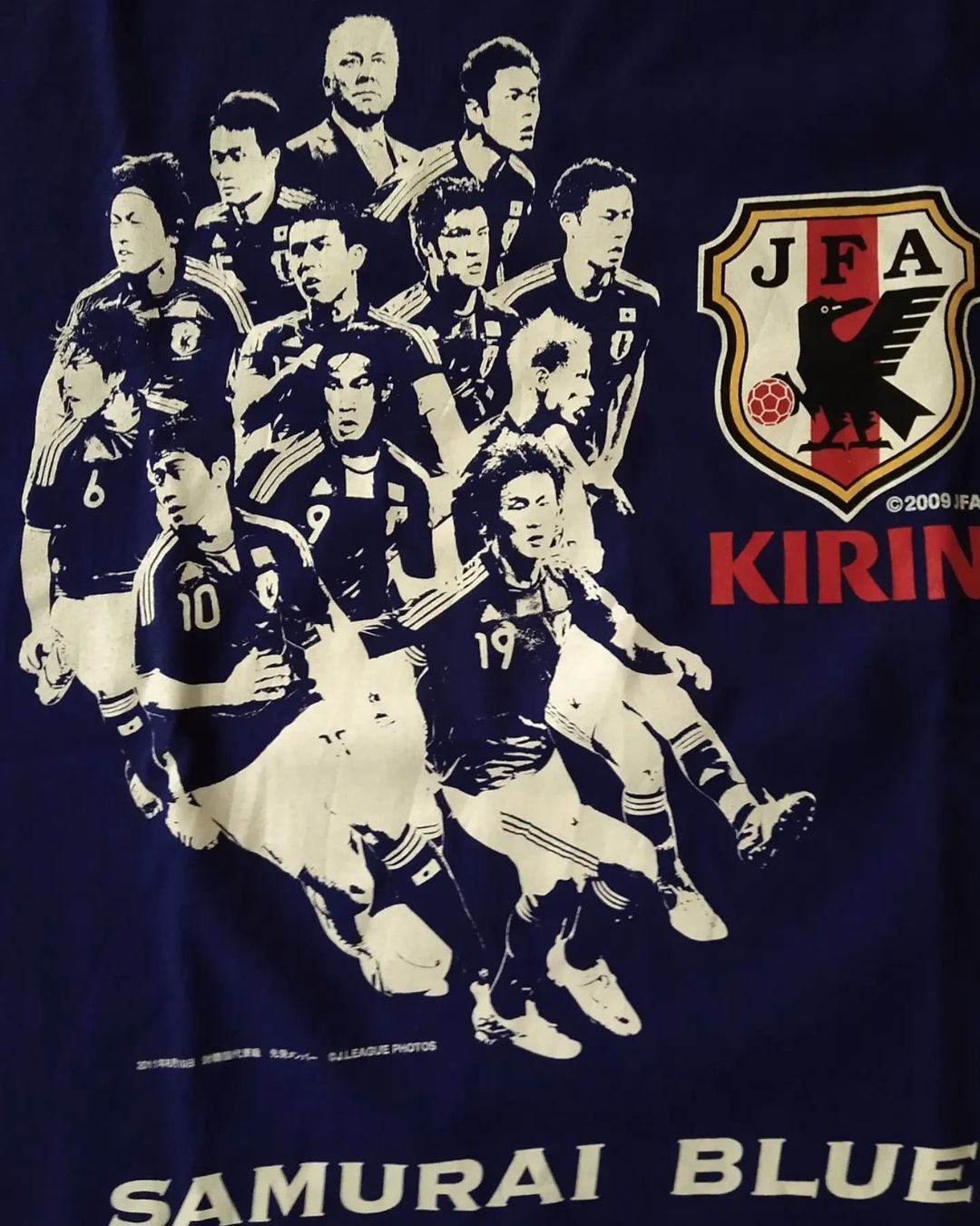Adidas × Japanese Brand Japan National Team Big Print Samurai Blue Tees Size US L / EU 52-54 / 3 - 2 Thumbnail