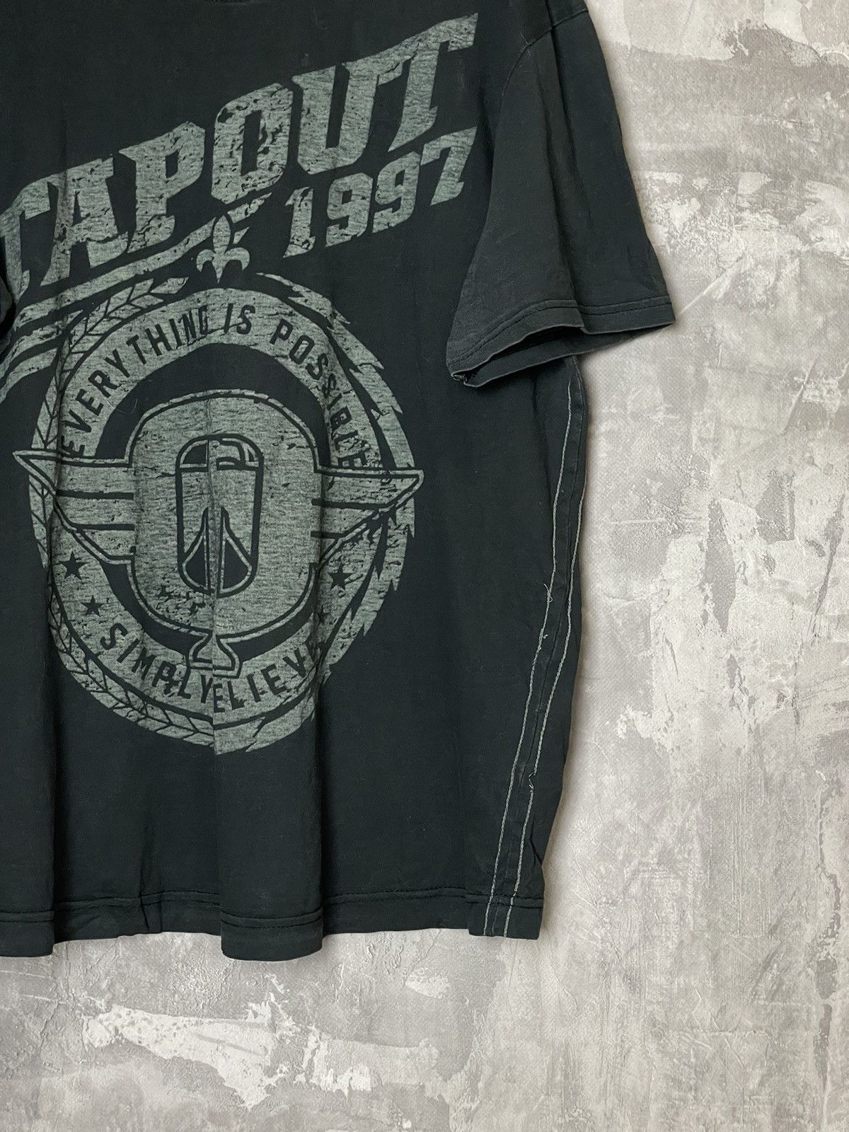 Affliction × Tapout × Vintage CRAZY Vintage Y2K Affliction UFC Style Tapout T-Shirt Tee Size US M / EU 48-50 / 2 - 6 Thumbnail
