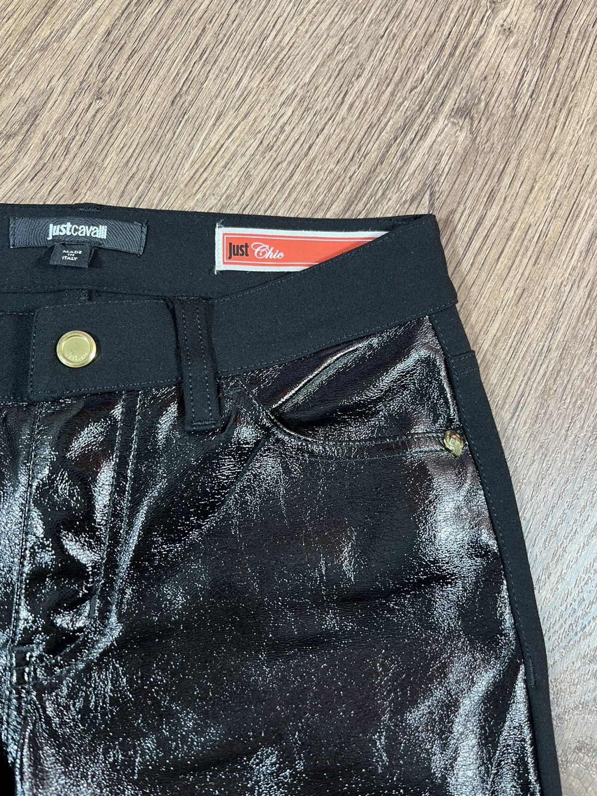 Just Cavalli Just Cavalli Jeggings Pants Size S-M Gold Logo Size 28" / US 6 / IT 42 - 5 Thumbnail