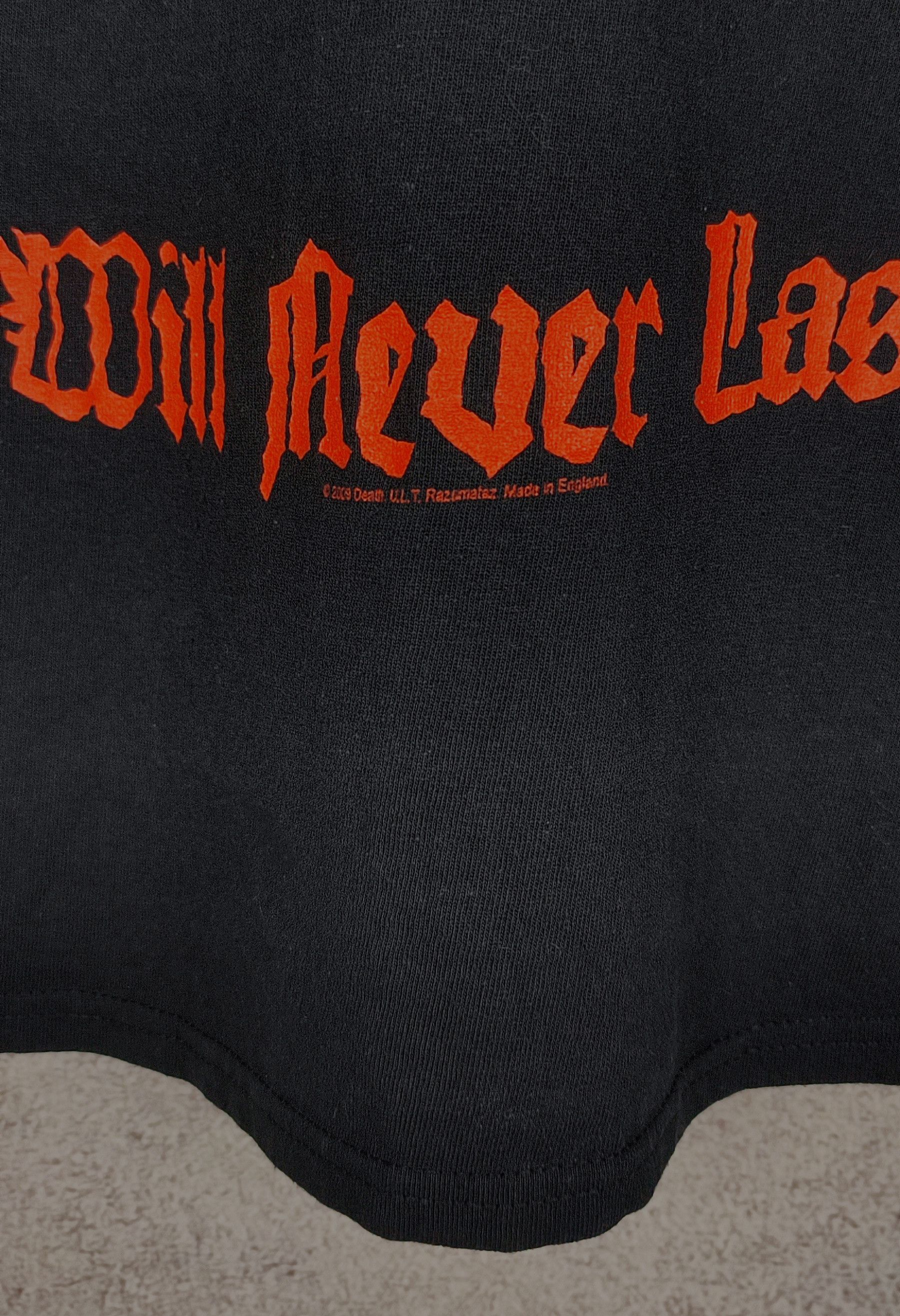Band Tees DEATH Life Will Never Last 2009 Band Tees Size US M / EU 48-50 / 2 - 10 Thumbnail