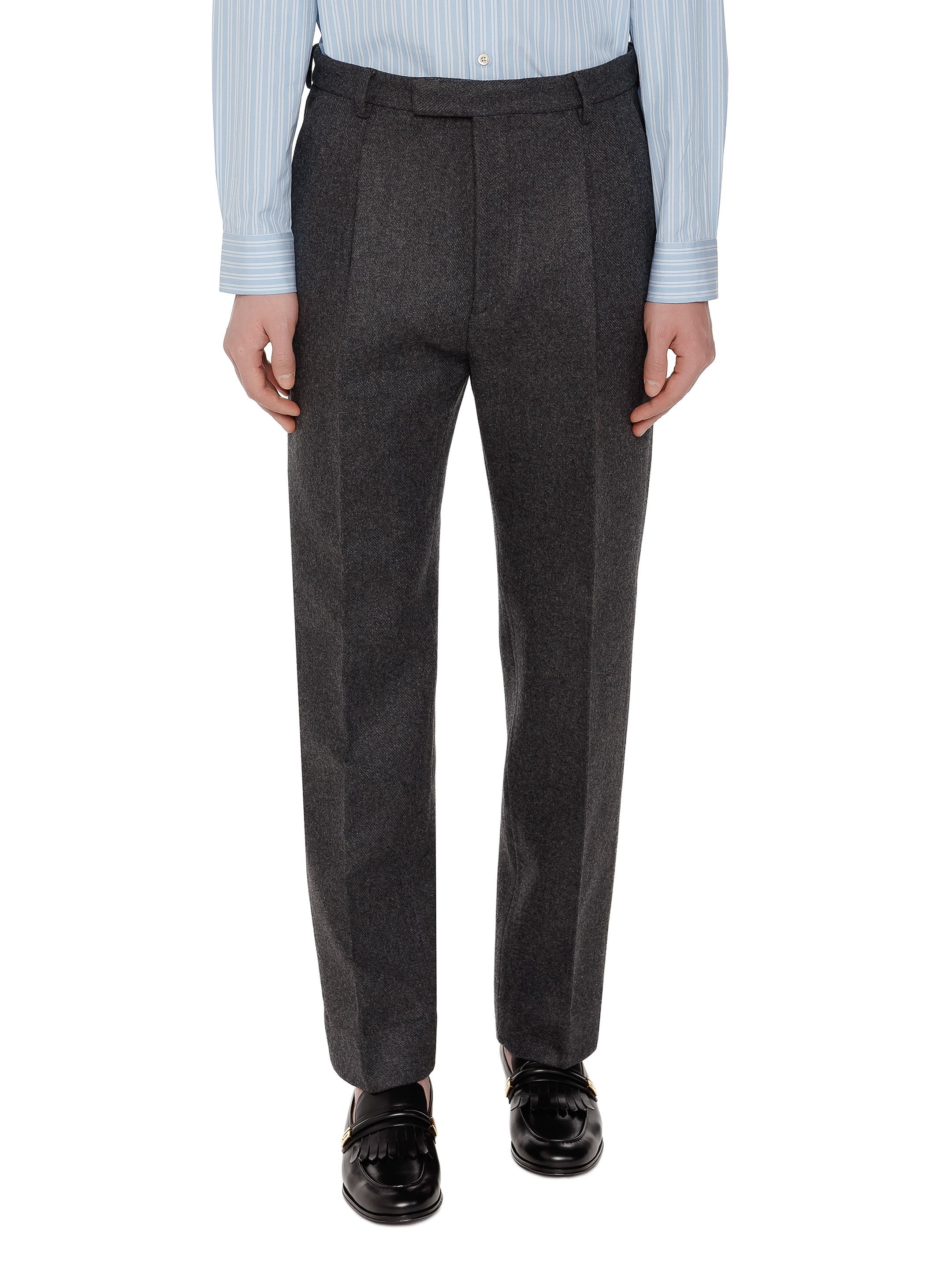 Gucci oc11z0526 Wool Cashmere Pants in Gray Size US 28 / EU 44 - 2 Thumbnail