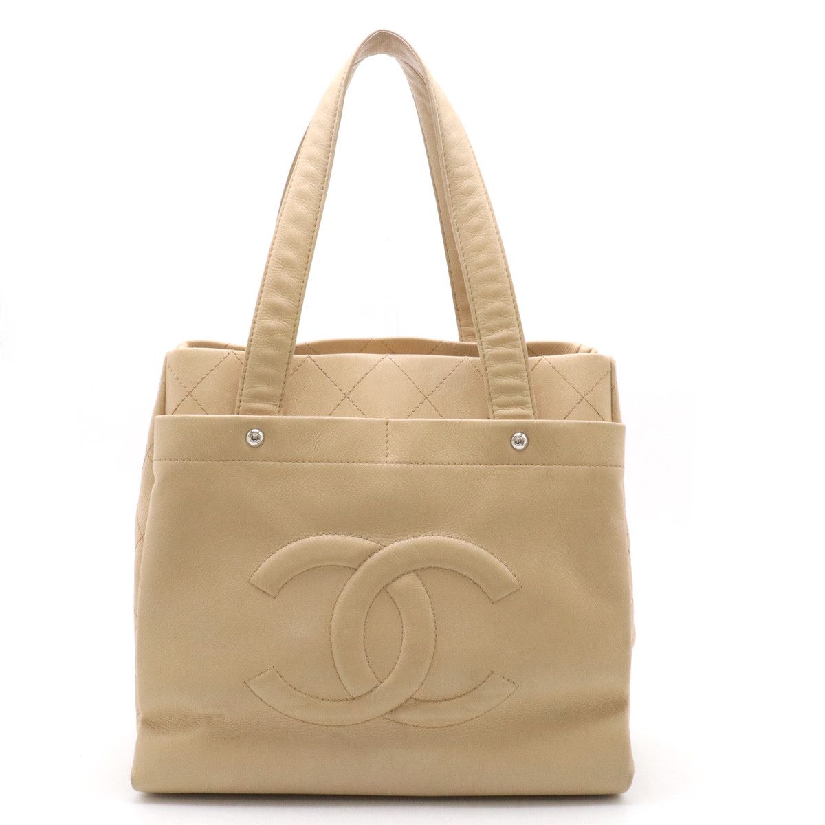 Chanel Chanel Chanel Caviar Skin Coco Mark Tote Bag Leather Tote Bag in Very Good Condition Size ONE SIZE - 1 Thumbnail