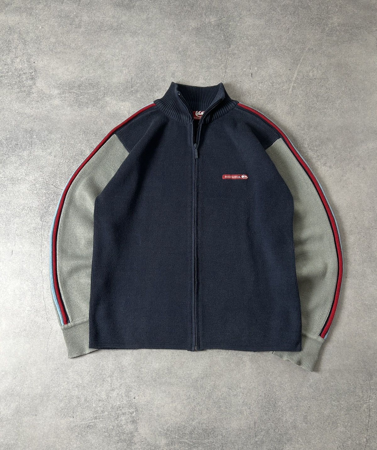 Quicksilver knit-sweatshirt mens y2k 00s