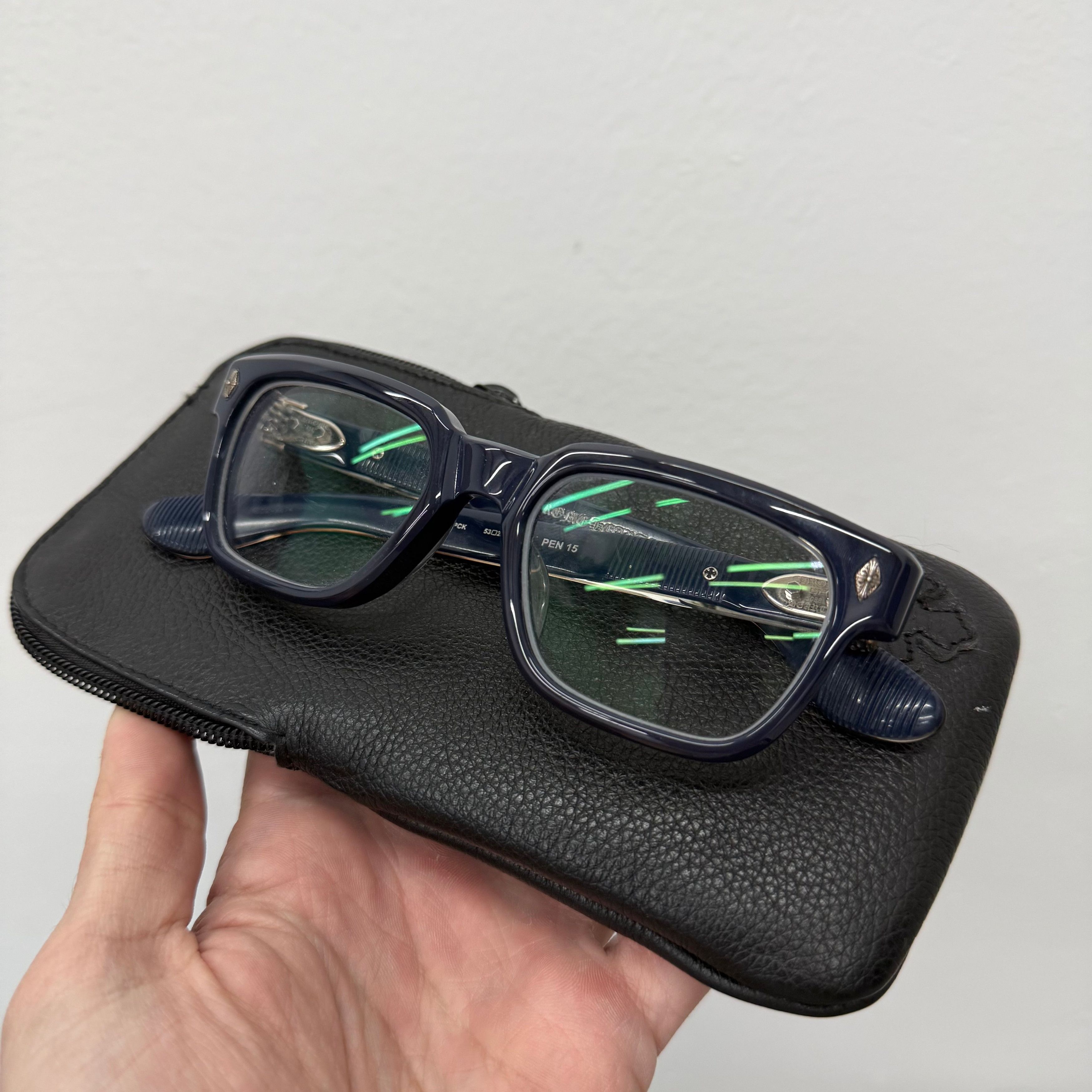 Chrome Hearts Chrome Hearts “Pen 15” Blue Glasses Clear Frames Size ONE SIZE - 1 Thumbnail