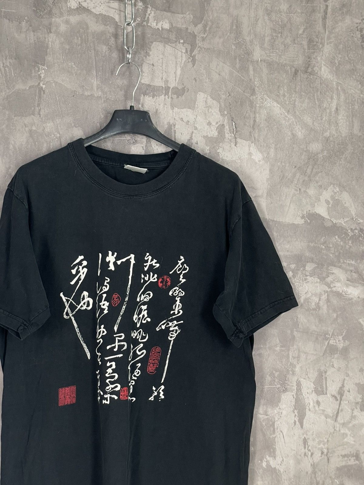 Japanese Brand × Vintage Vintage 00s Japanese Design Unique T shirt Size US XL / EU 56 / 4 - 4 Thumbnail