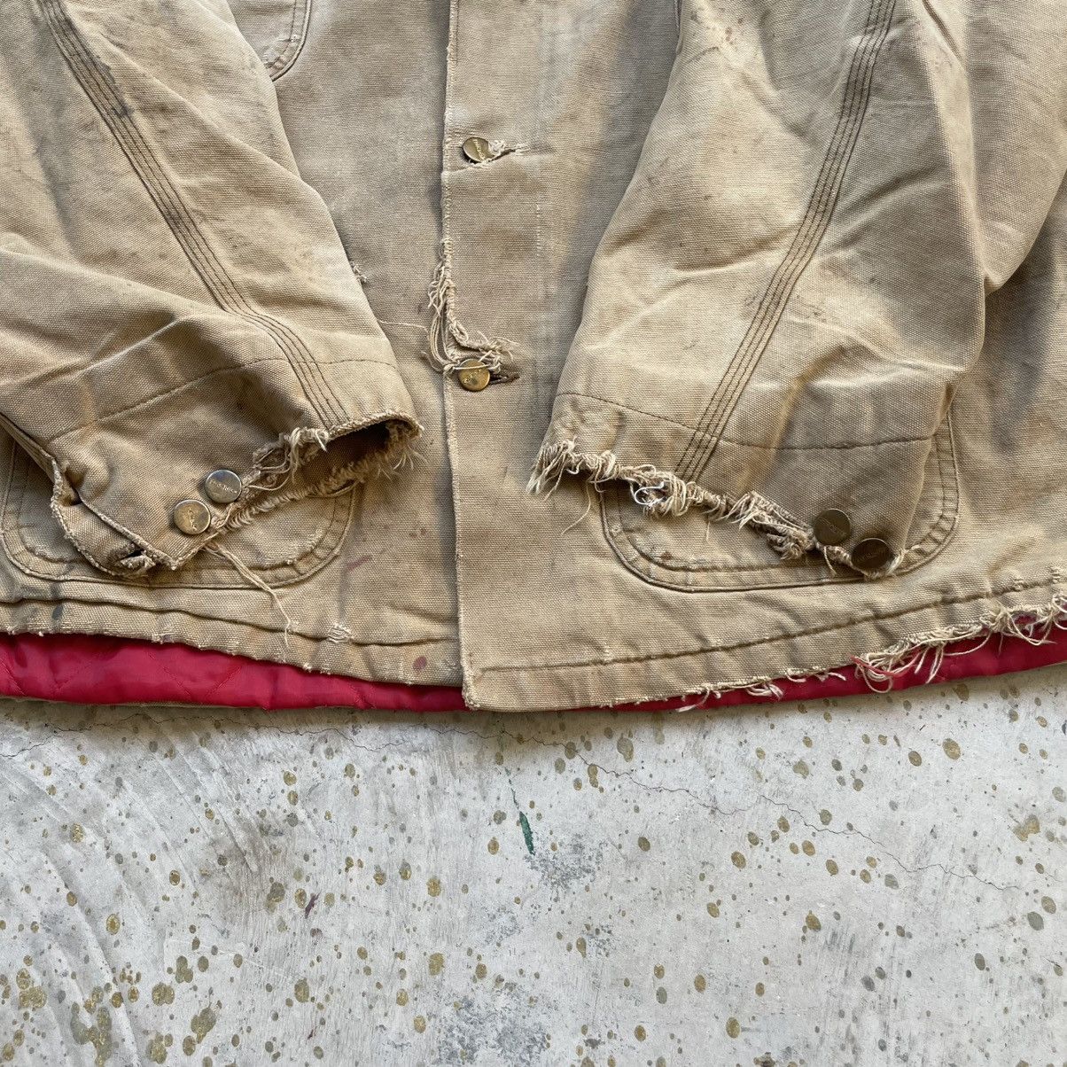 Carhartt × Vintage Vintage brown Carhartt chore jacket w/ red quilted lining Size US XL / EU 56 / 4 - 6 Thumbnail