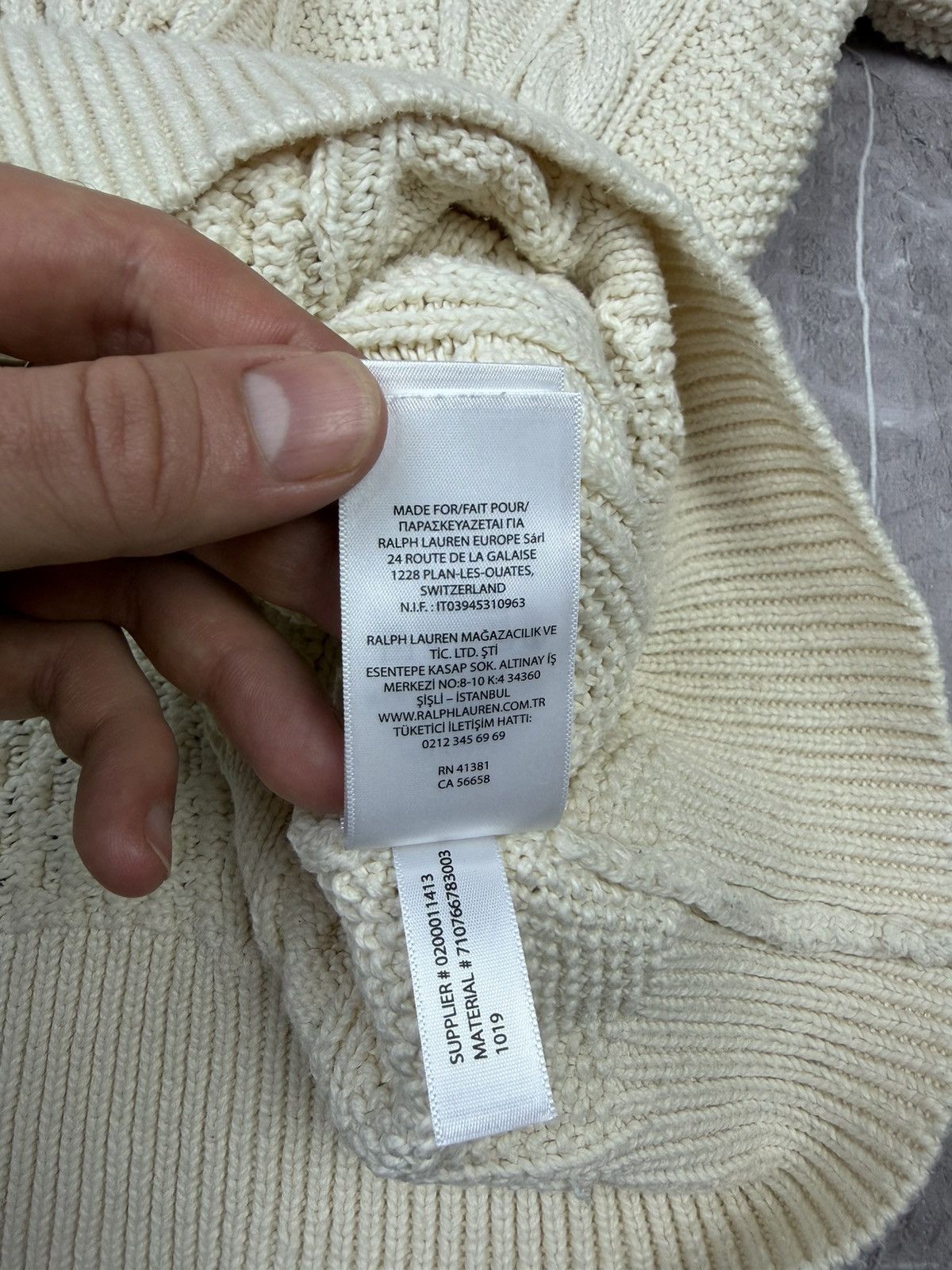 Polo Ralph Lauren Polo Ralph Lauren Heavyweight Cable Knit Cotton Sweater Size US M / EU 48-50 / 2 - 10 Thumbnail