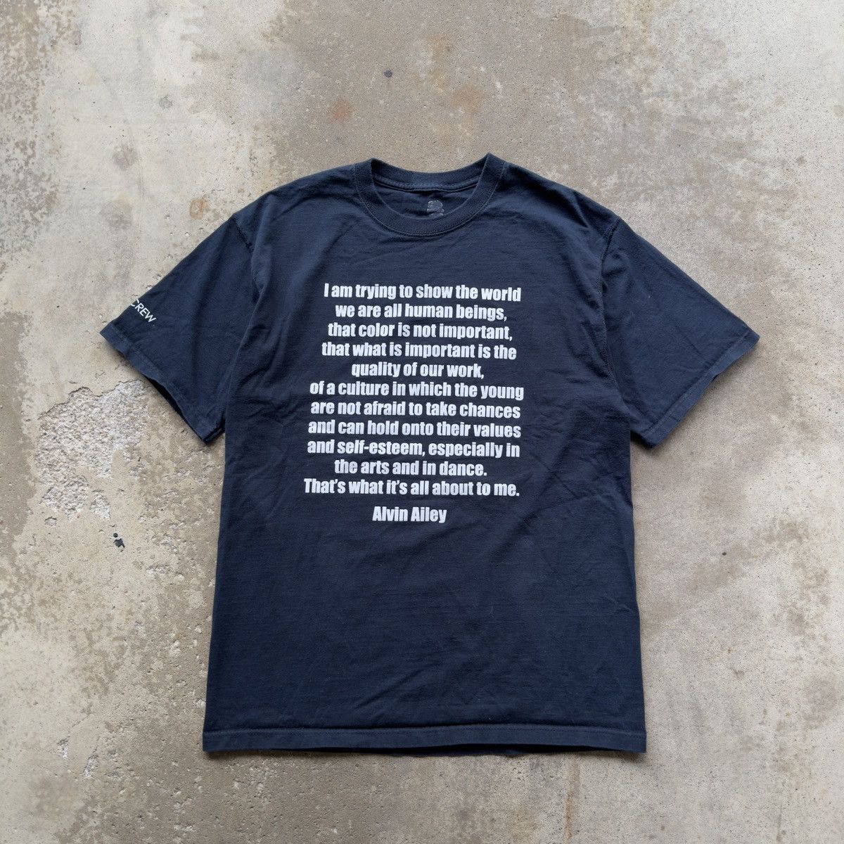 image of Band Tees x Vintage Alvin Ailey Equality Quote Tee M in Black, Men's (Size Medium)
