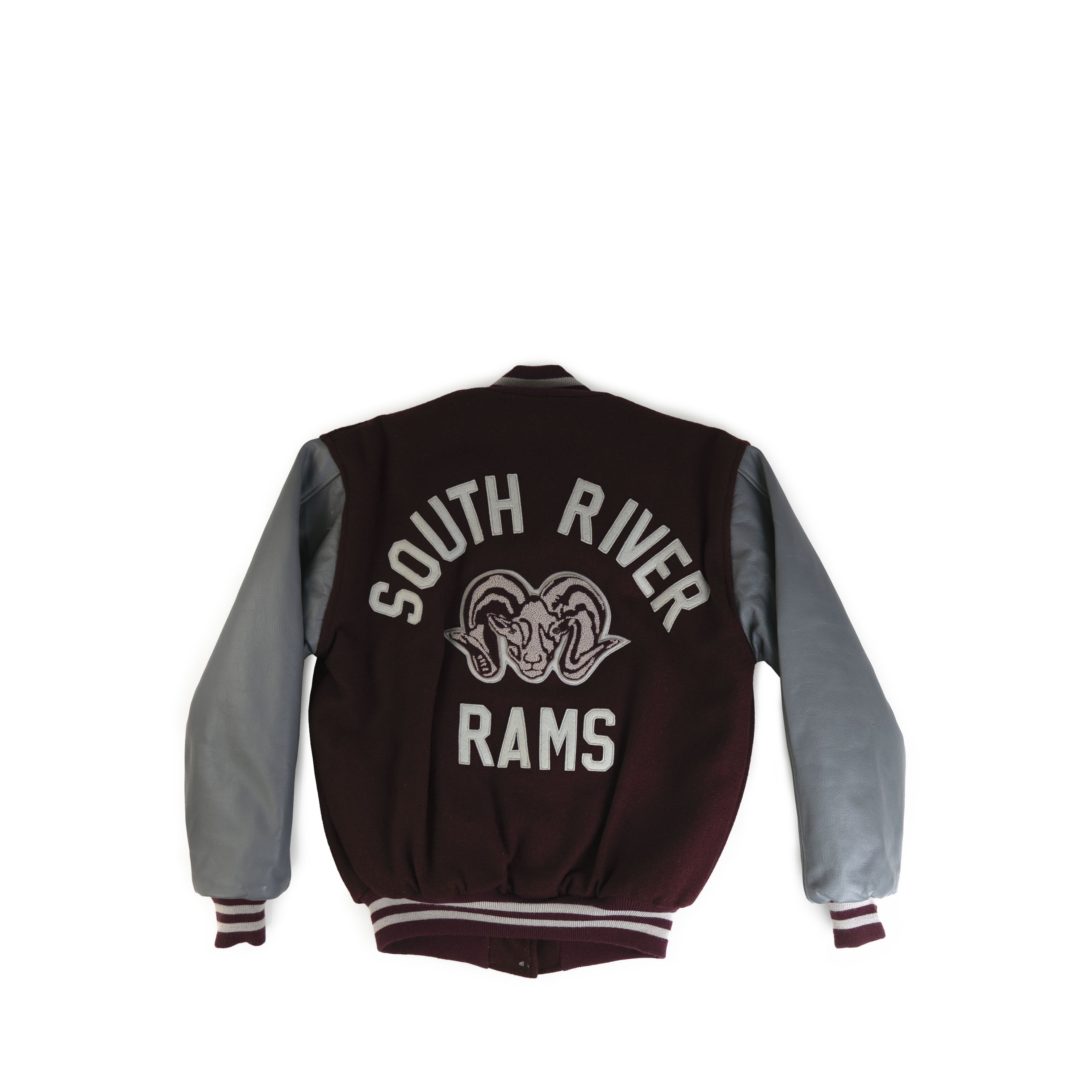 Vintage Vintage 1980's South Rams Marlene Leather Varsity Jacket Size US XL / EU 56 / 4 - 2 Thumbnail