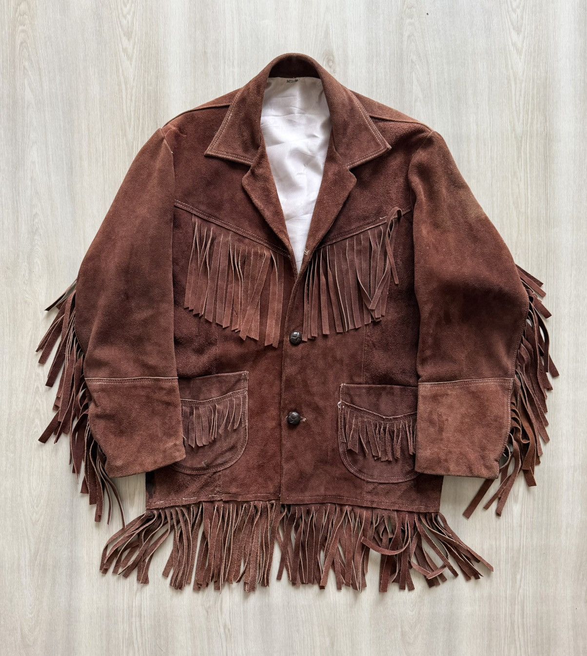Vintage Vtg 70s Western Leather Fringe Jacket Sz M- Mexico Handmade Size US S / EU 44-46 / 1 - 1 Thumbnail