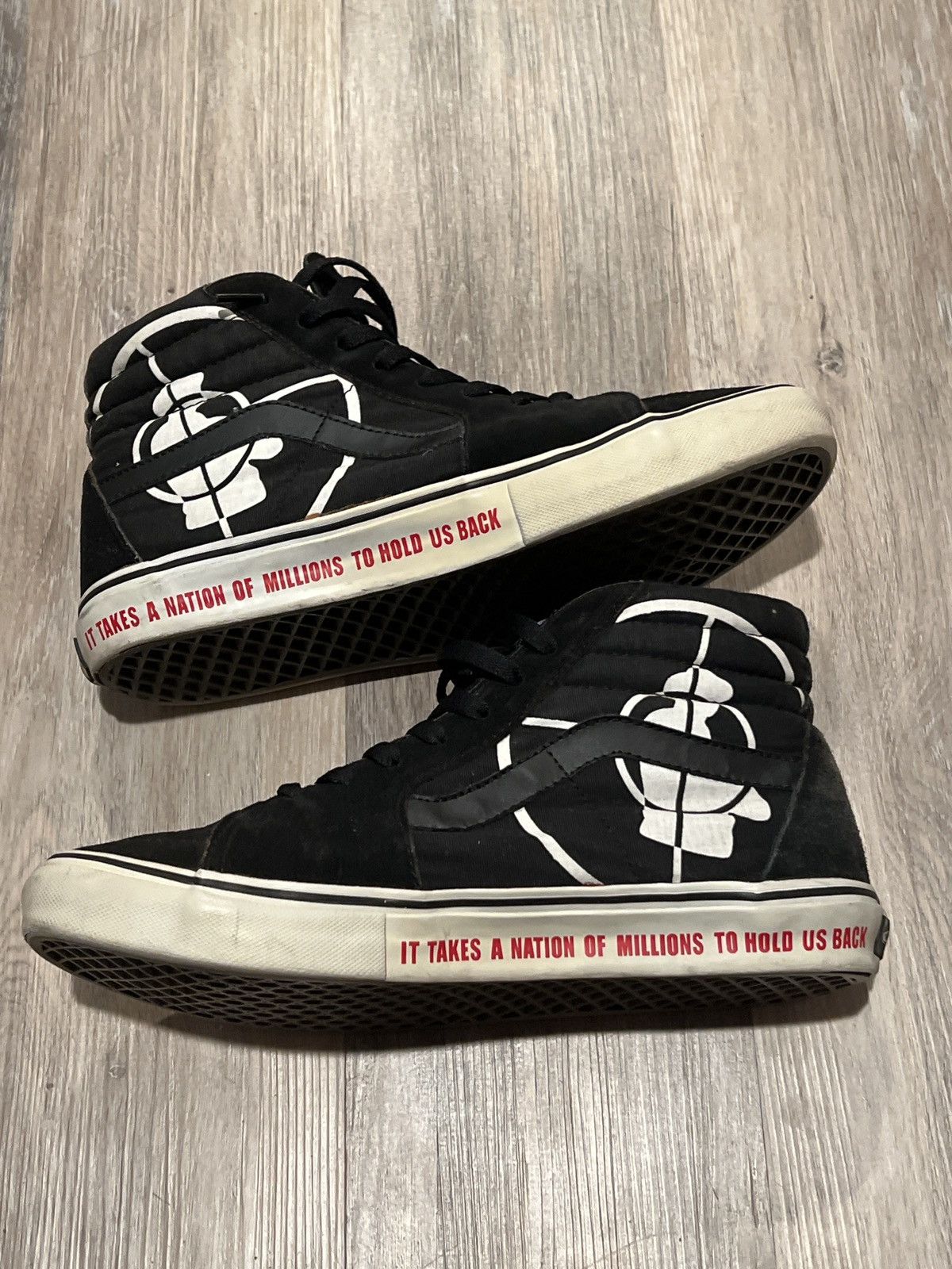 Supreme public enemy vans deals