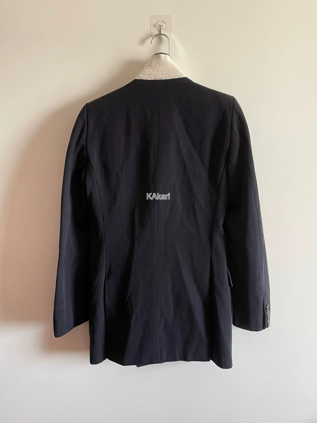 Dries Van Noten Double-Breasted Black Jacket with Contrast Collar Size US M / EU 48-50 / 2 - 7 Thumbnail