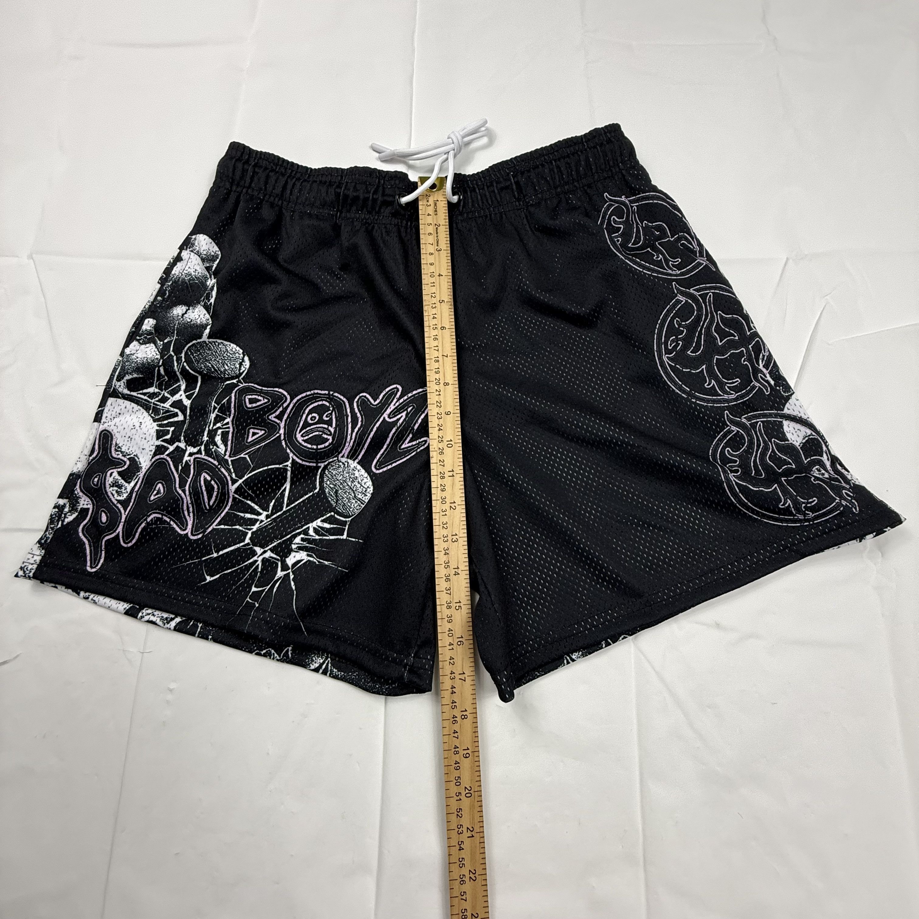 Lost hills Lost Hills Sad Boyz Mesh Basketball Shorts Black White Size US 34 / EU 50 - 5 Thumbnail