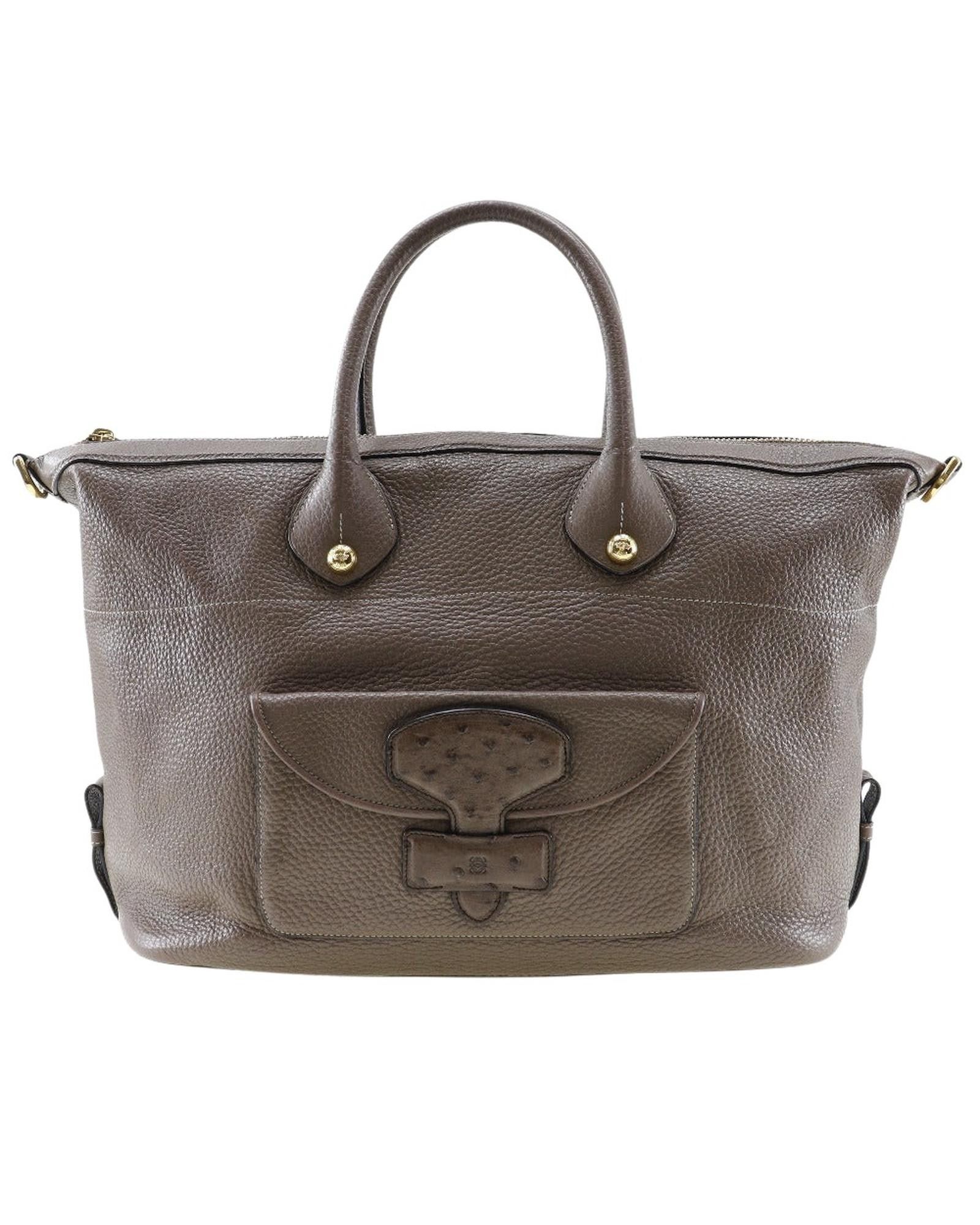 image of Loewe Brown Leather Shoulder Bag, Women's
