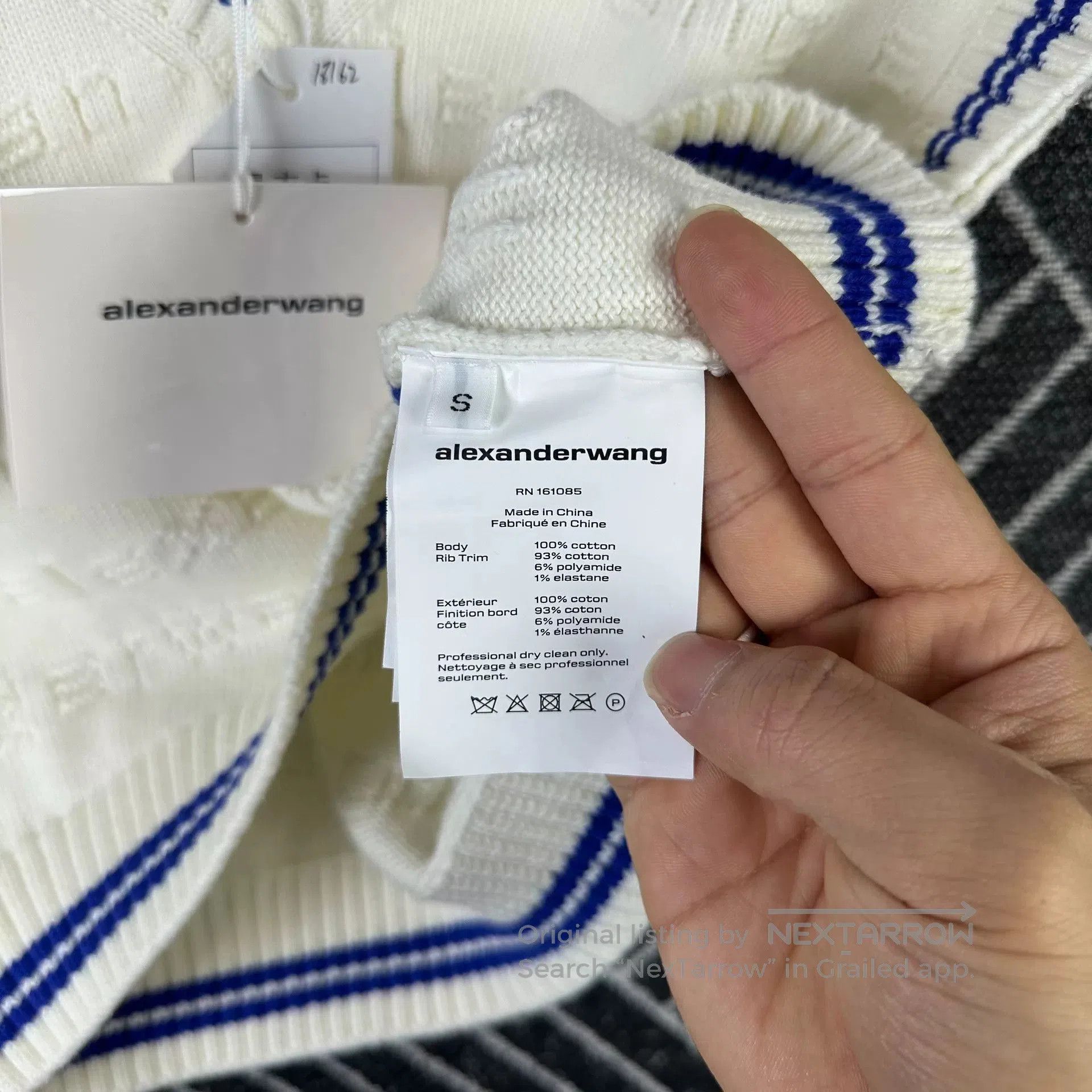 Alexander Wang Alexander Wang Colorblock V-Neck Knit Top. Size M / US 6-8 / IT 42-44 - 5 Thumbnail